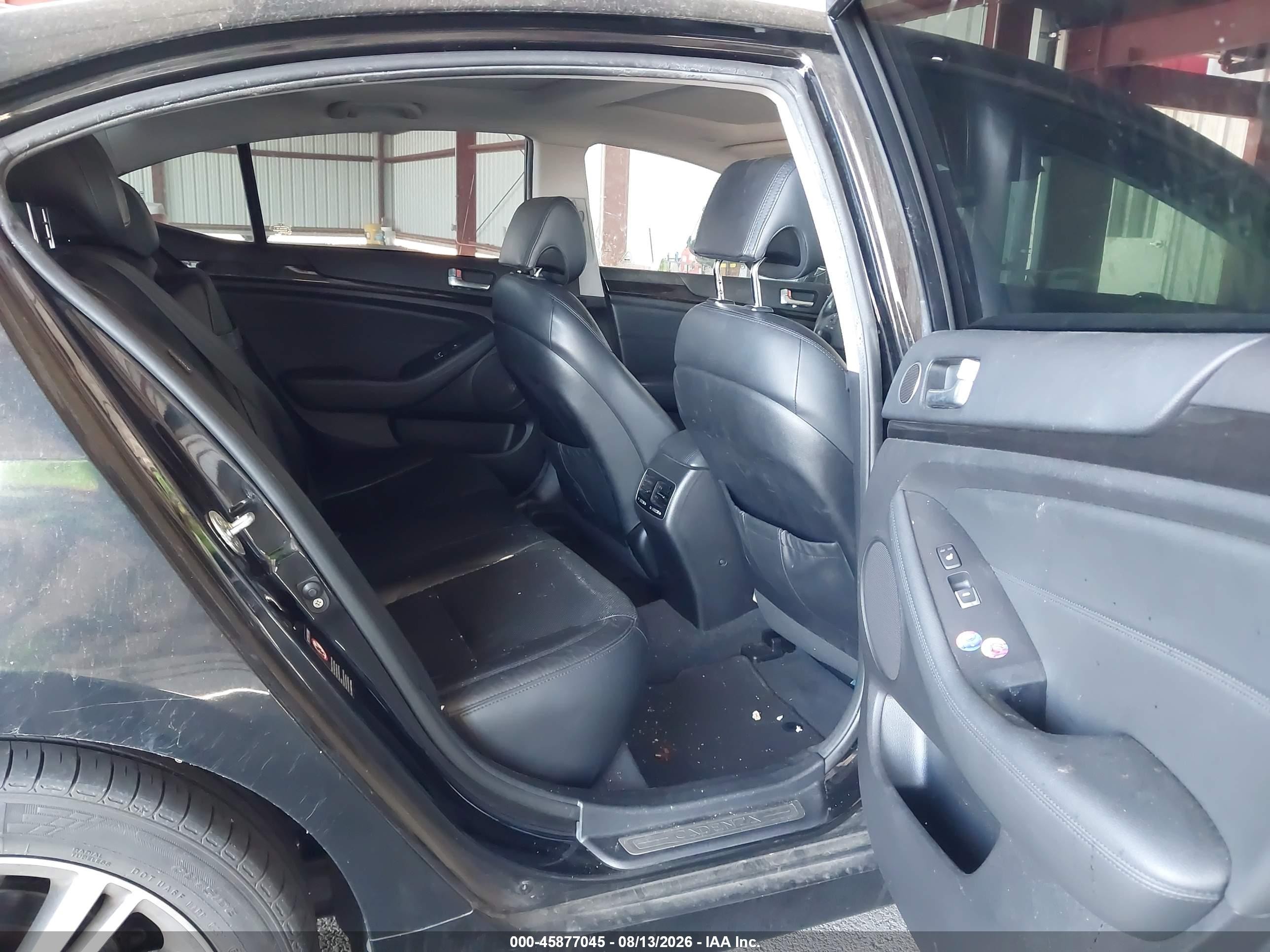 2014 Kia Cadenza Premium Черный vin: KNALN4D74E5146941