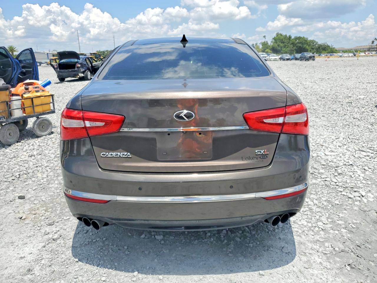 2014 Kia Cadenza Limited Brown vin: KNALN4D74E5151525