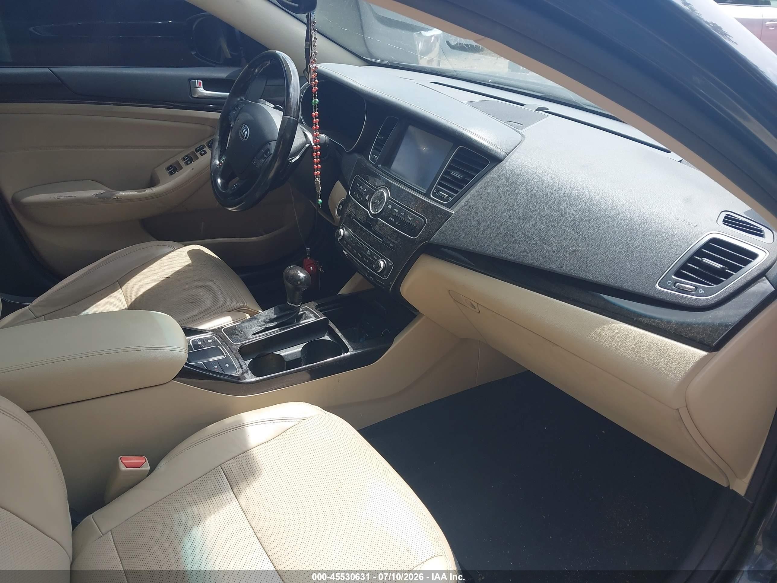 2014 Kia Cadenza Premium Blue vin: KNALN4D74E5153436