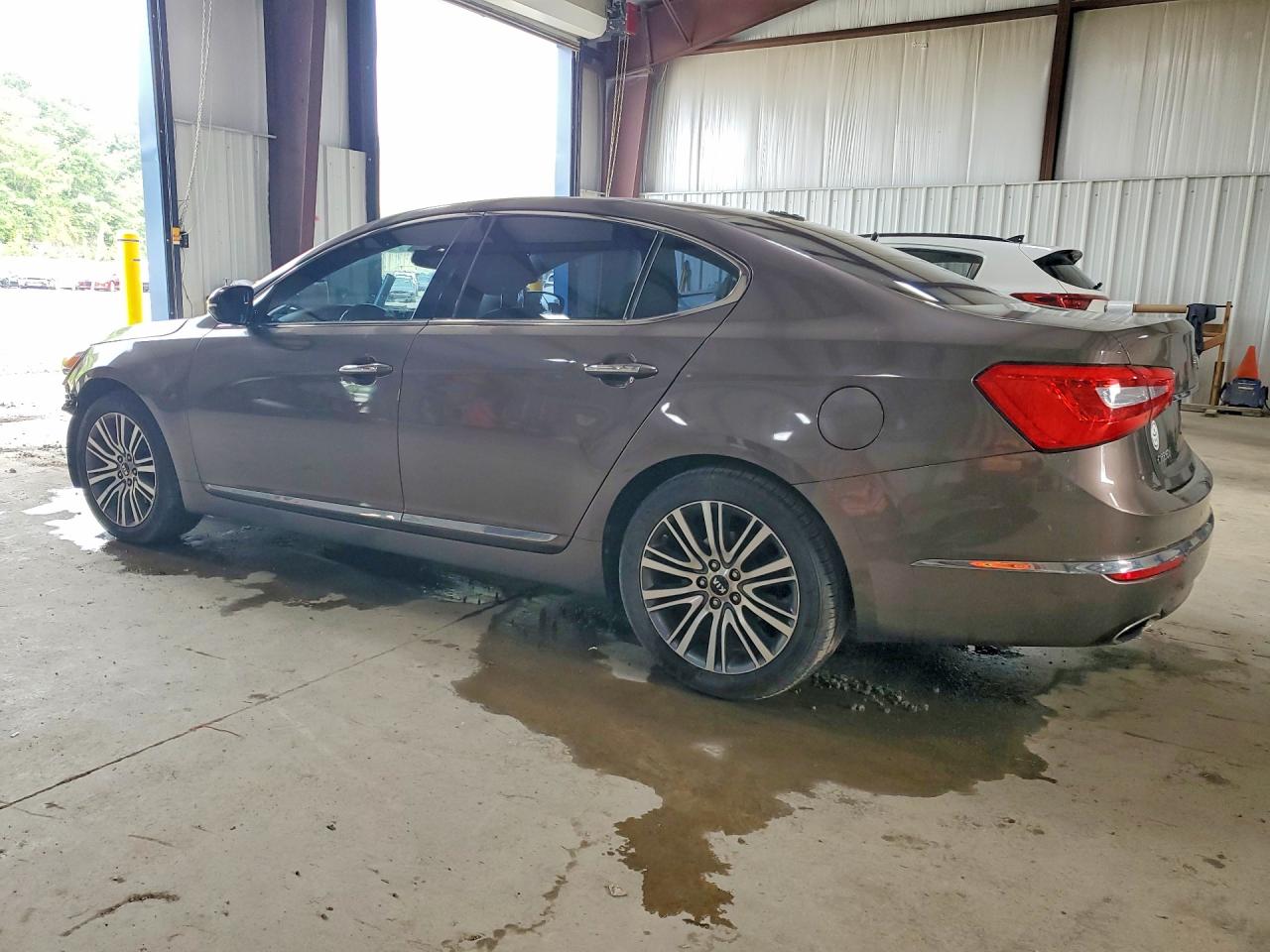 2014 Kia Cadenza Premium Gray vin: KNALN4D74E5153534