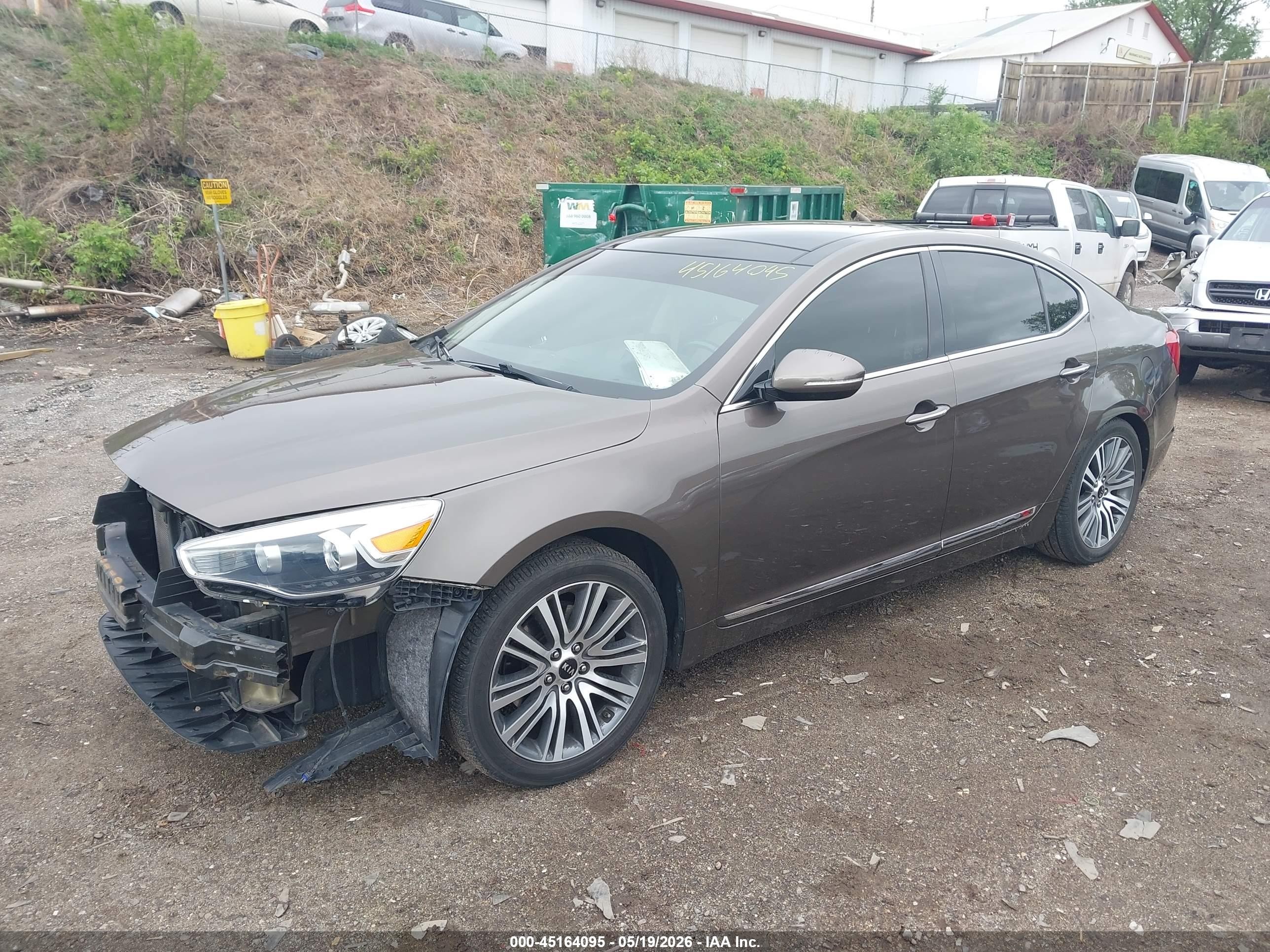 2014 Kia Cadenza Premium Gray vin: KNALN4D74E5166123