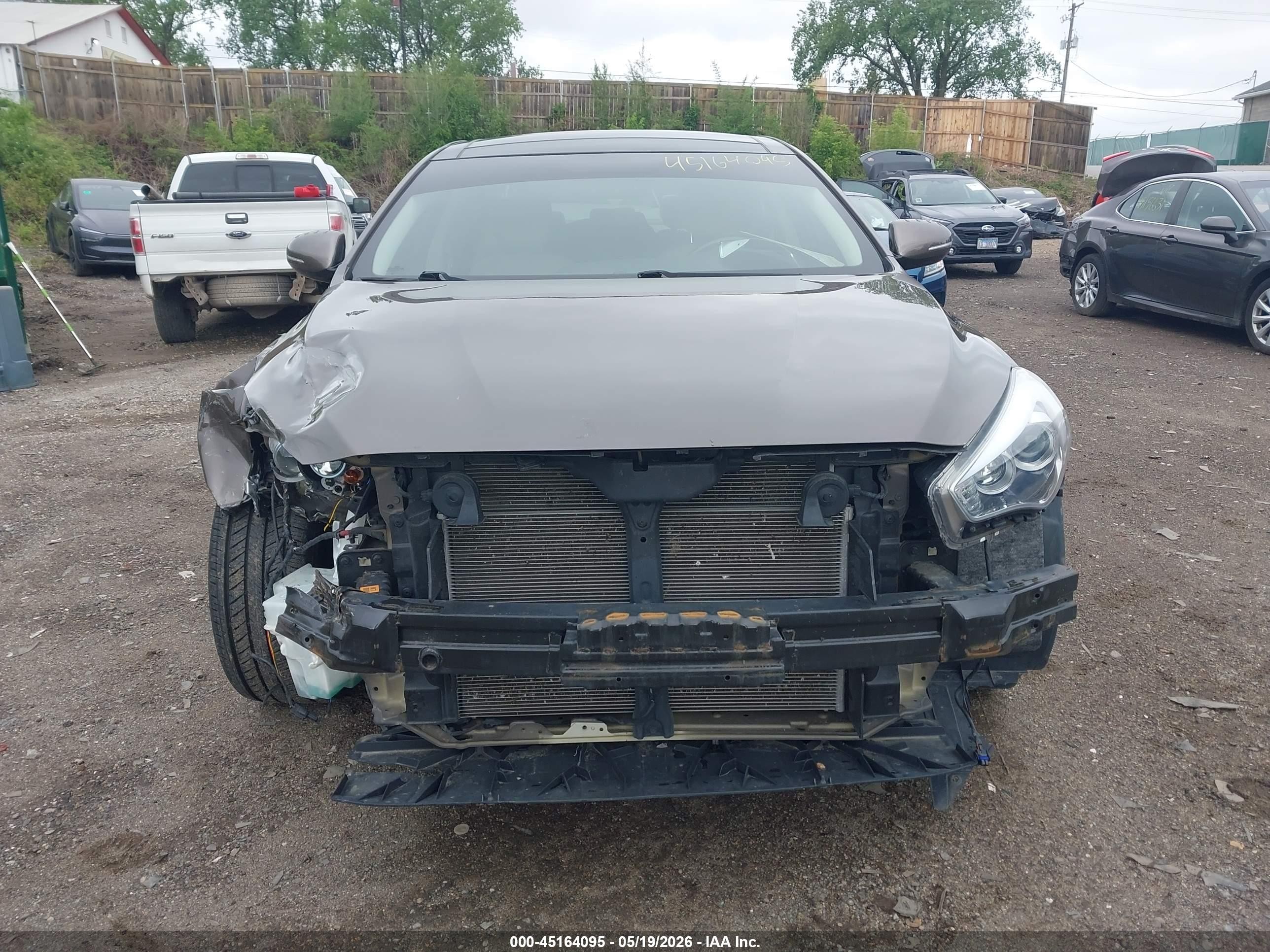 2014 Kia Cadenza Premium Gray vin: KNALN4D74E5166123