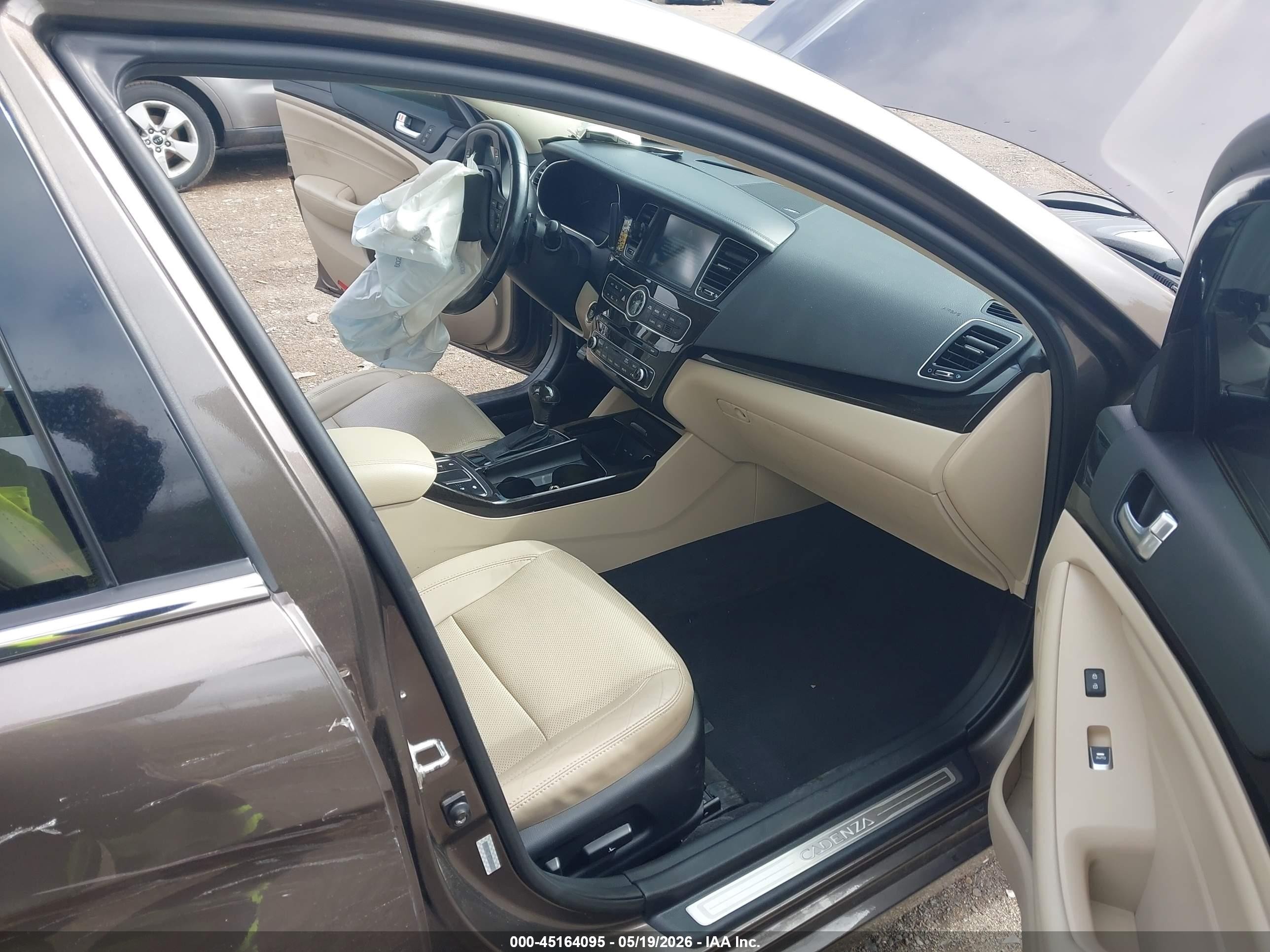 2014 Kia Cadenza Premium Gray vin: KNALN4D74E5166123