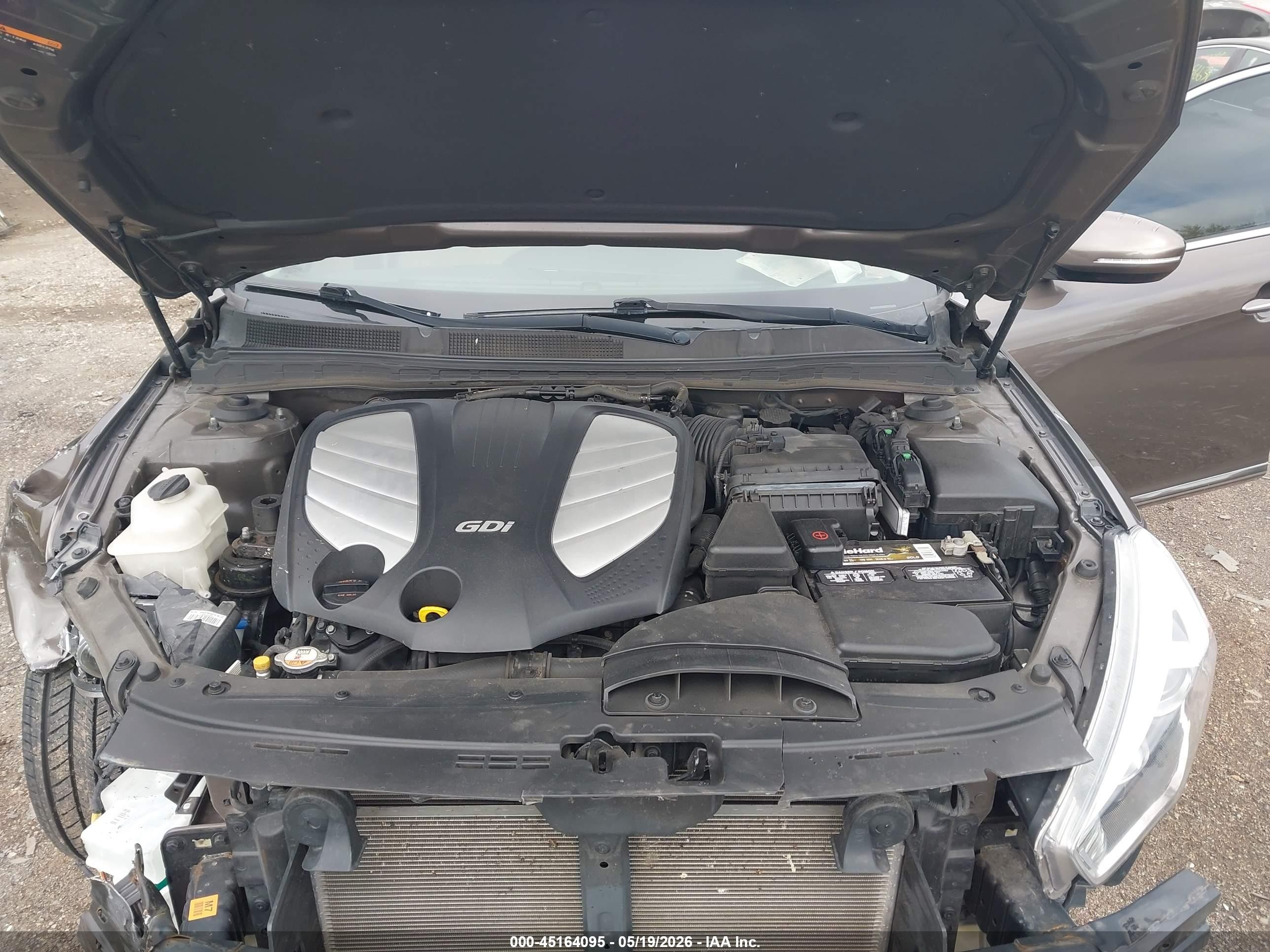 2014 Kia Cadenza Premium Gray vin: KNALN4D74E5166123