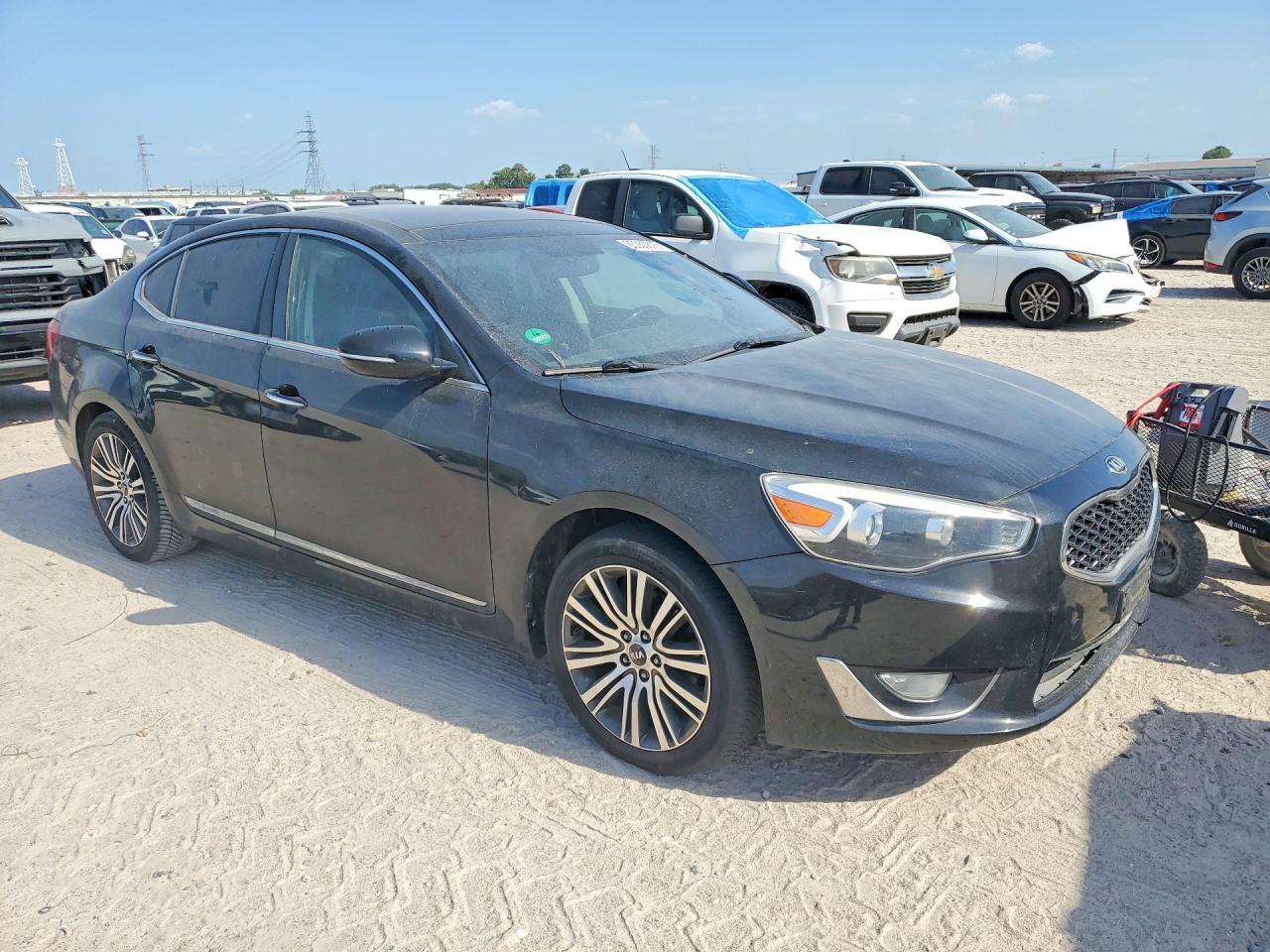 2015 Kia Cadenza Premium Black vin: KNALN4D74F5176670