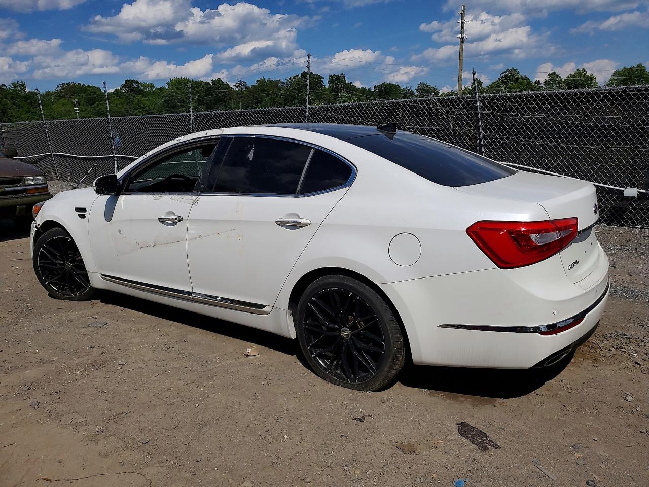 2015 Kia Cadenza Limited White vin: KNALN4D74F5195753