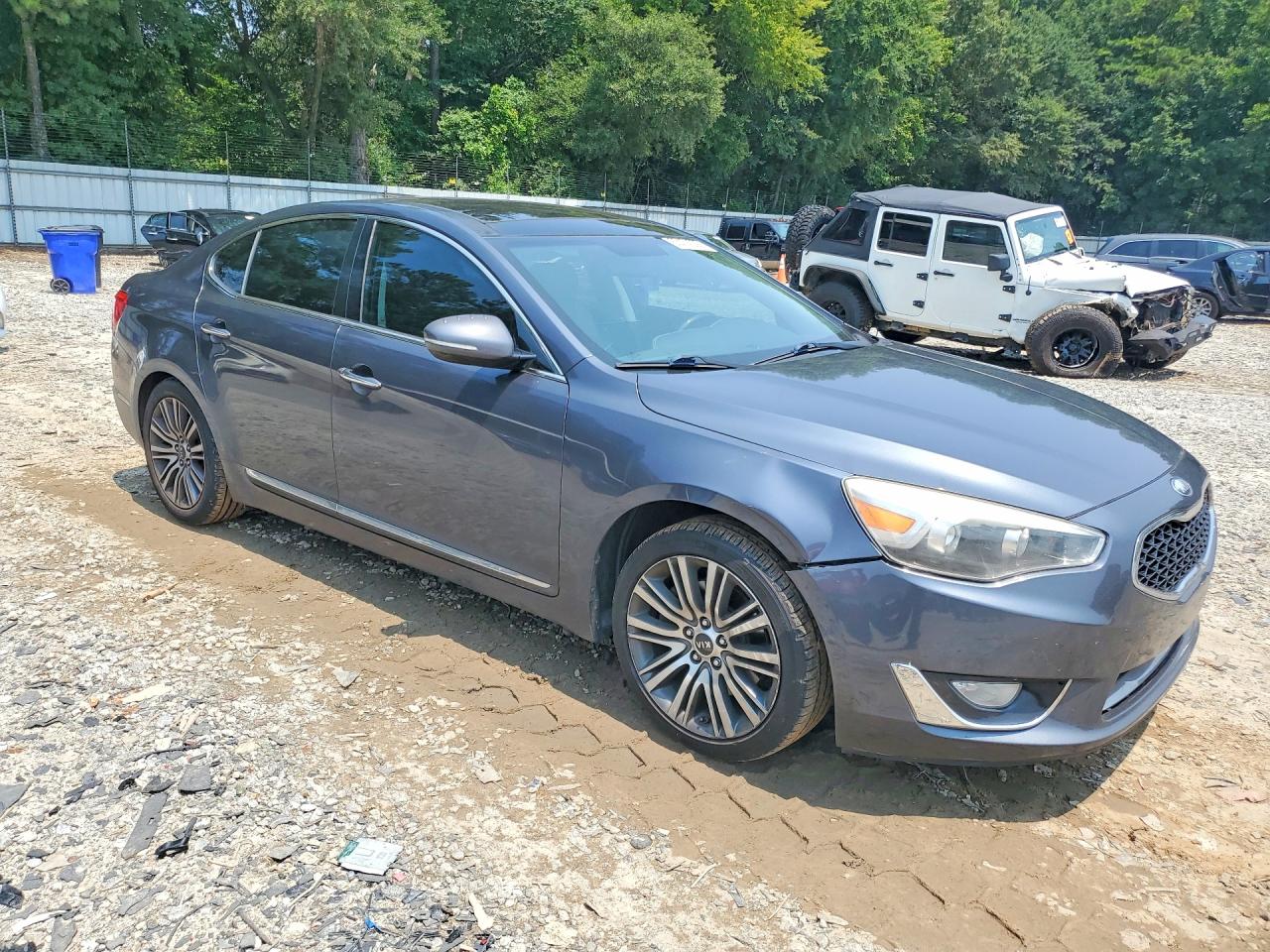2015 Kia Cadenza Premium Gray vin: KNALN4D74F5196899