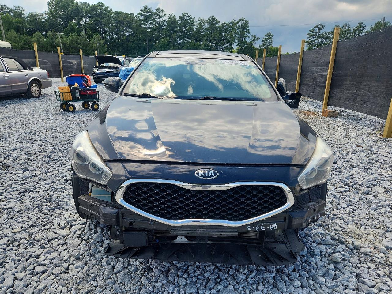 2014 Kia Cadenza Premium Black vin: KNALN4D75E5131154