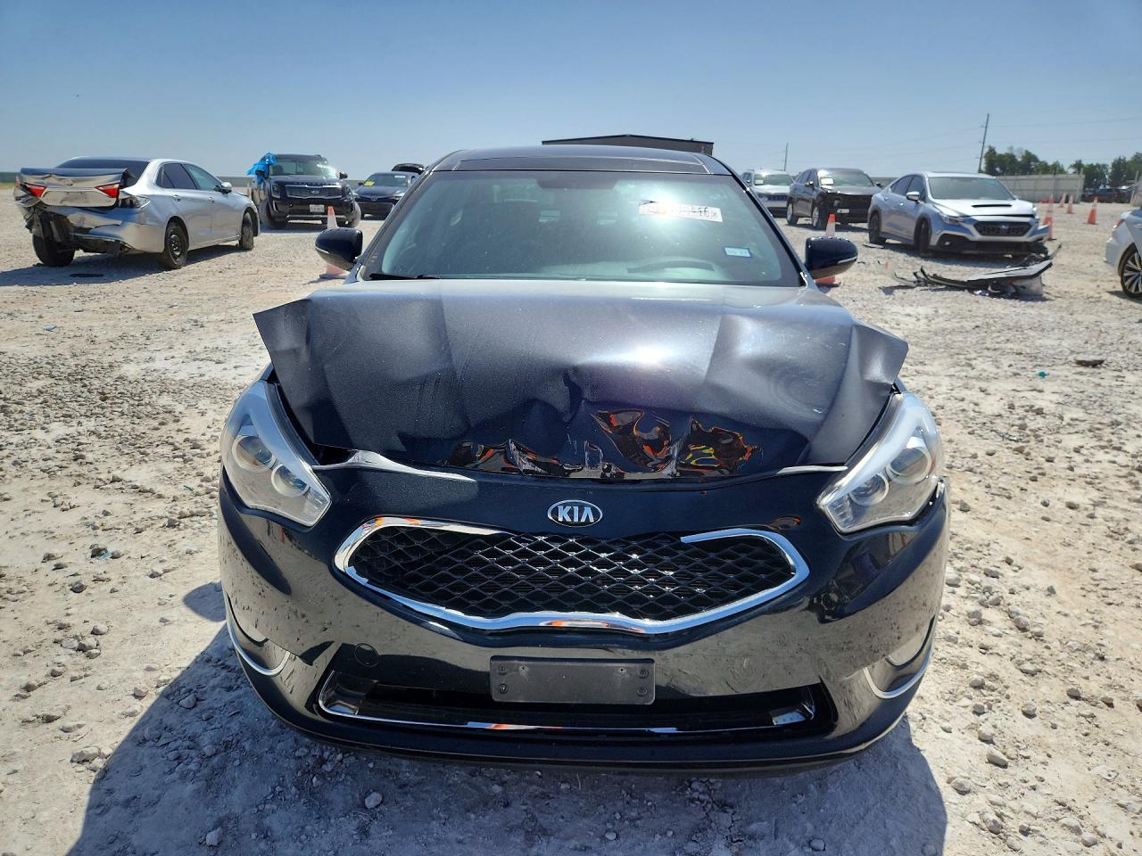 2014 Kia Cadenza Premium Black vin: KNALN4D75E5135138