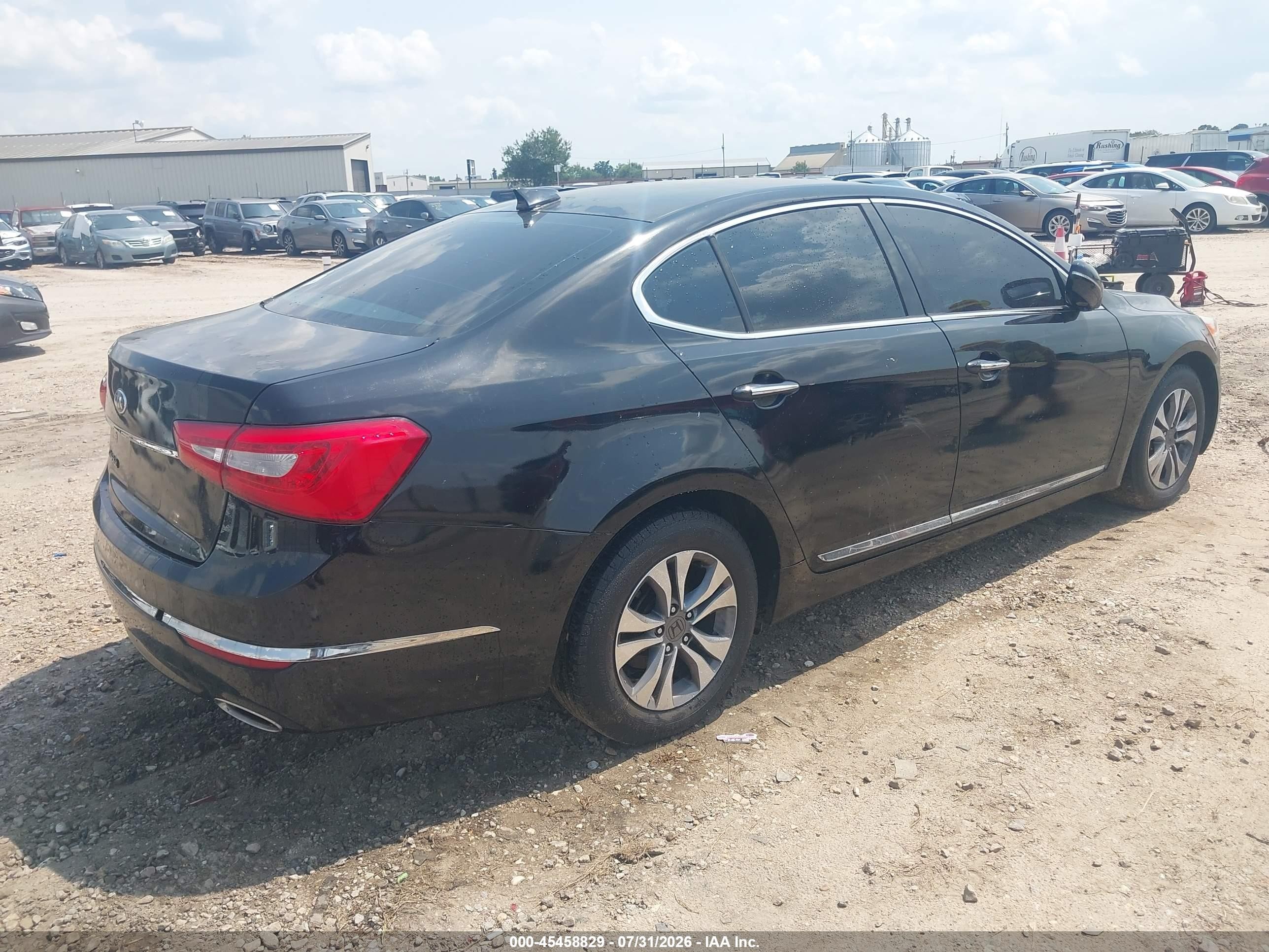 2014 Kia Cadenza Premium Черный vin: KNALN4D75E5144339