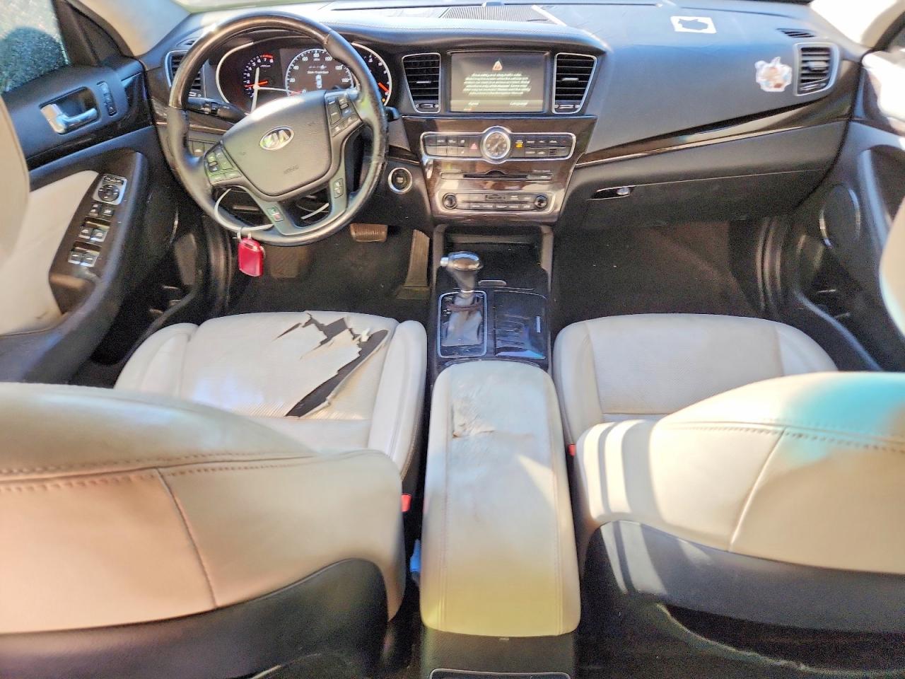 2014 Kia Cadenza Limited Black vin: KNALN4D75E5167121