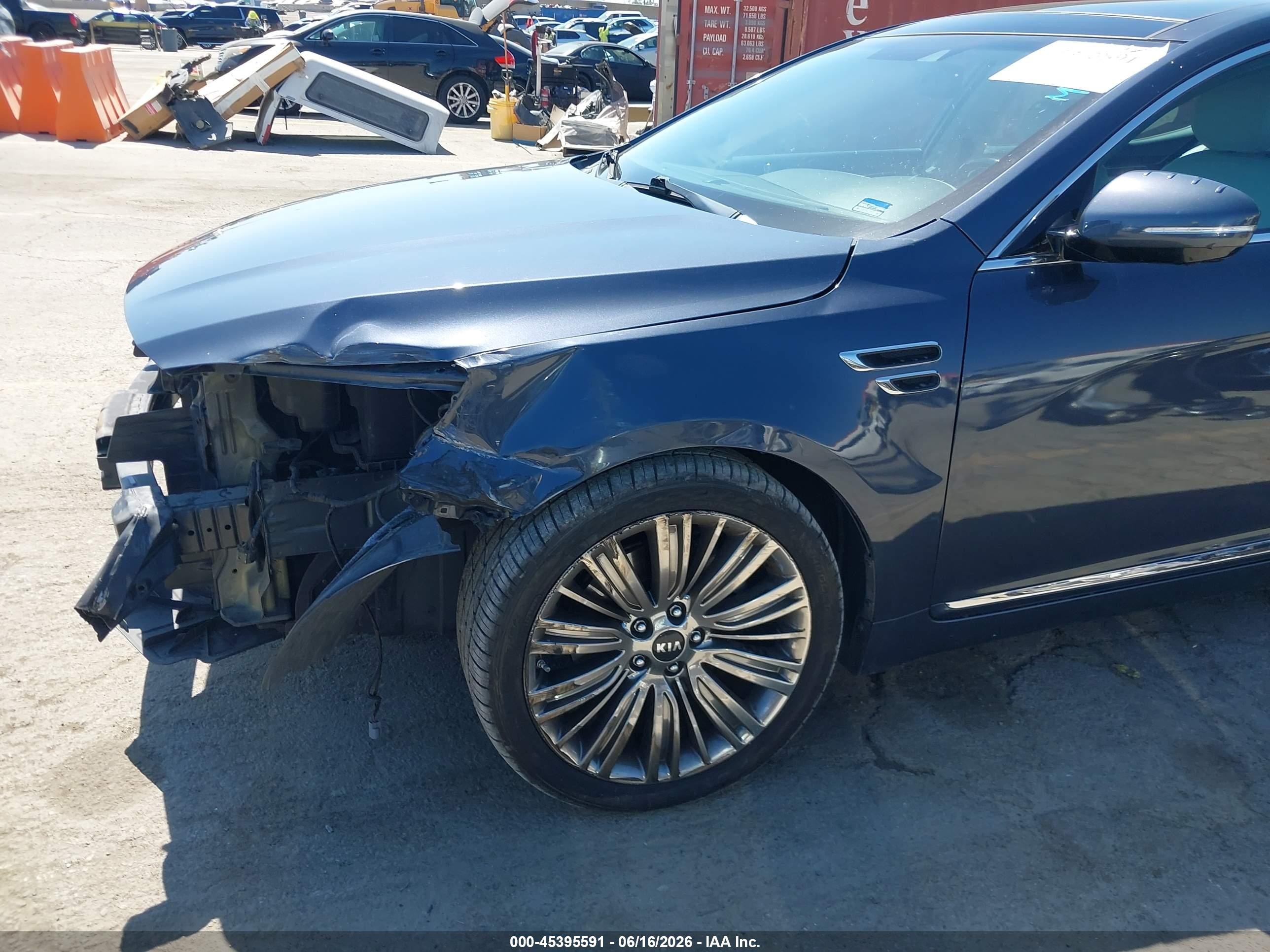2015 Kia Cadenza Limited Gray vin: KNALN4D75F5191856