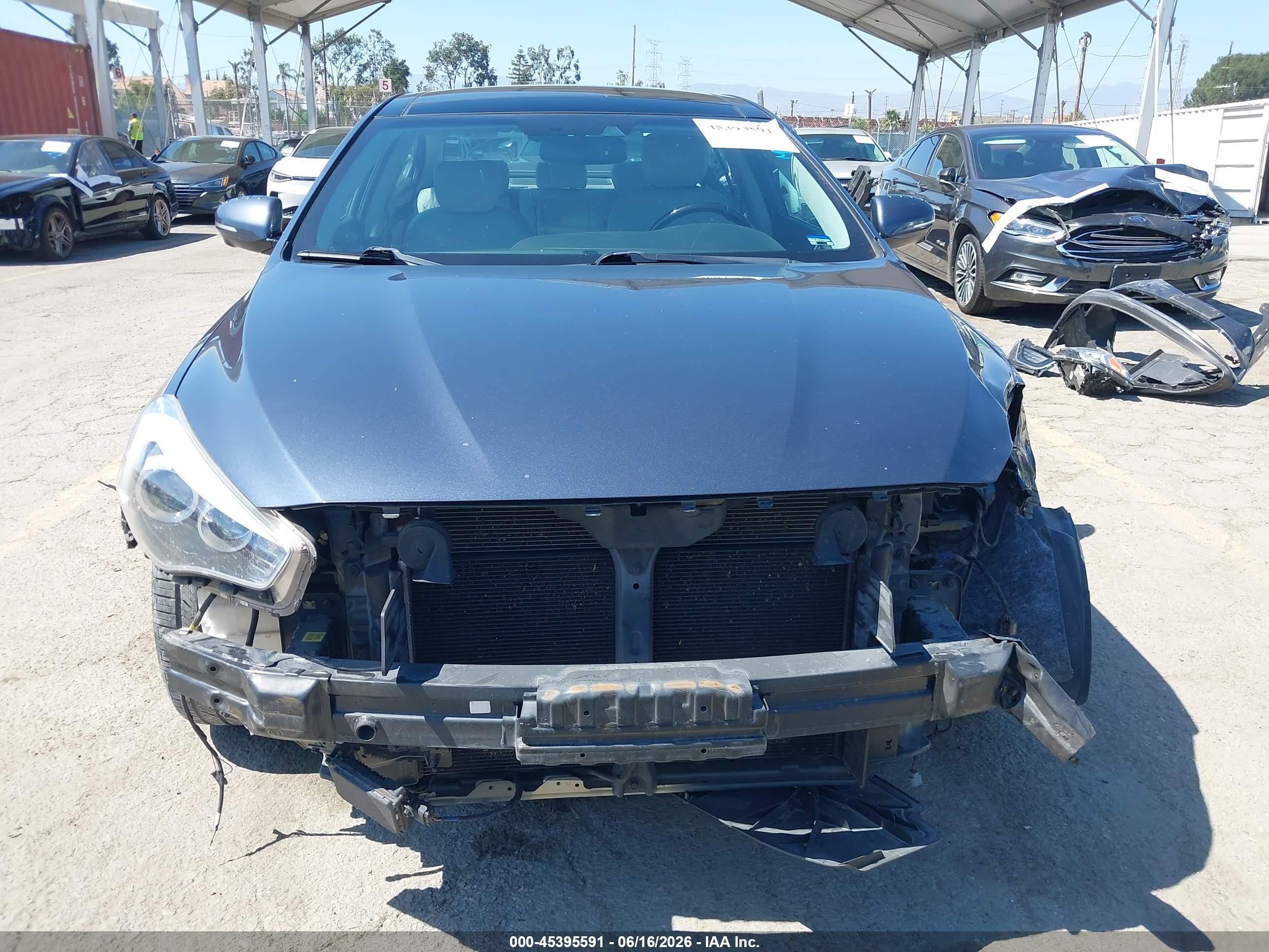 2015 Kia Cadenza Limited Gray vin: KNALN4D75F5191856