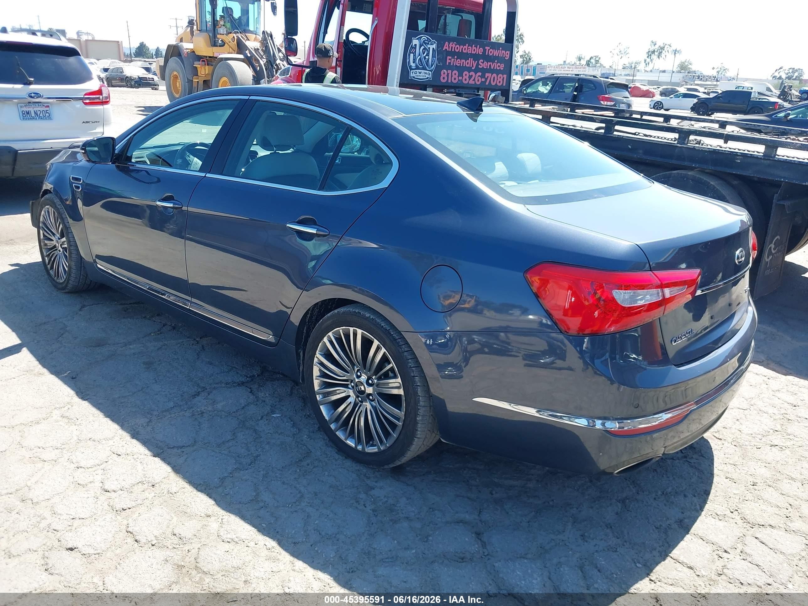 2015 Kia Cadenza Limited Gray vin: KNALN4D75F5191856