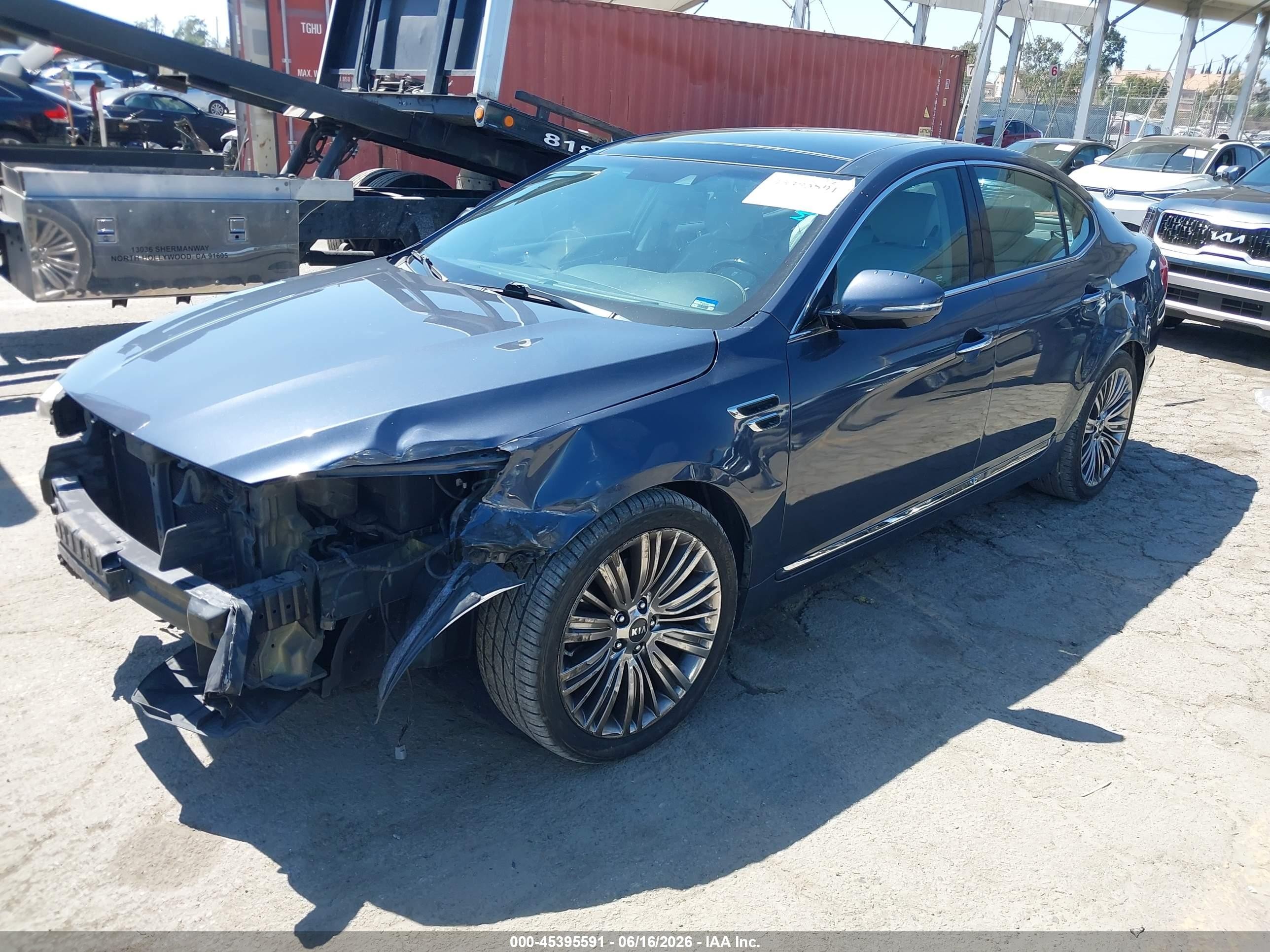 2015 Kia Cadenza Limited Gray vin: KNALN4D75F5191856
