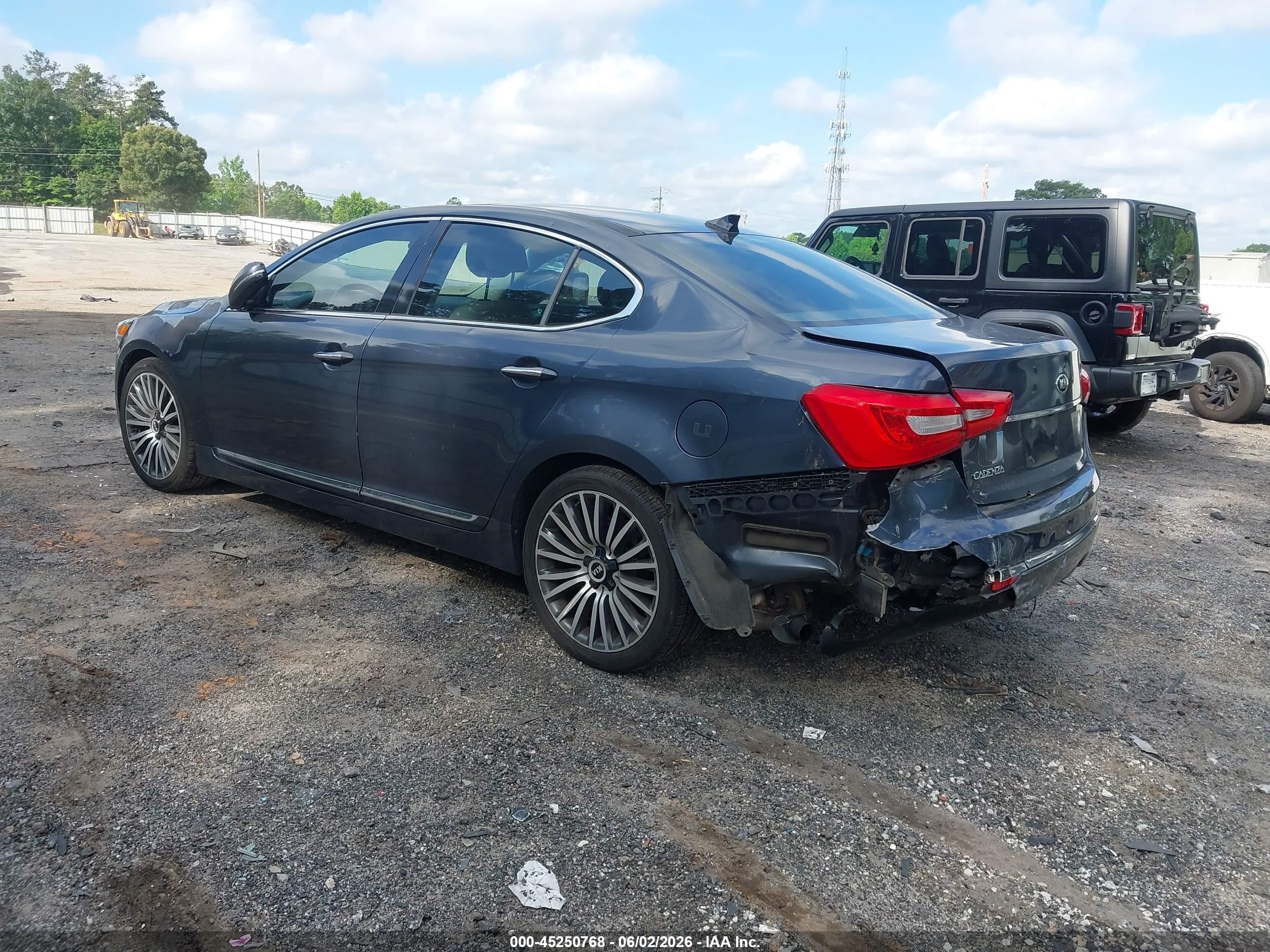 2015 Kia Cadenza Premium Light Blue vin: KNALN4D75F5192778
