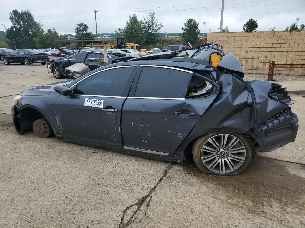 2015 Kia Cadenza Premium Gray vin: KNALN4D75F5196782
