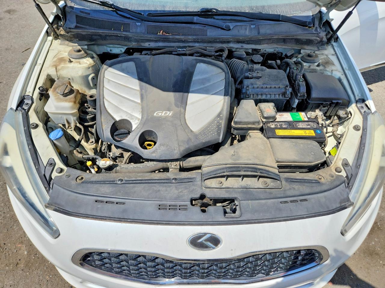 2014 Kia Cadenza Premium Белый vin: KNALN4D76E5137593