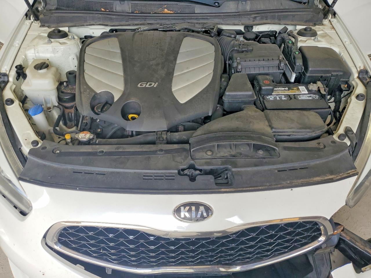 2014 Kia Cadenza Limited White vin: KNALN4D76E5144821