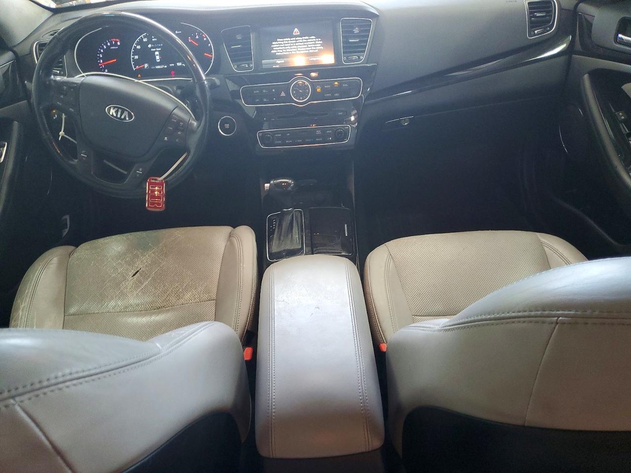 2014 Kia Cadenza Limited White vin: KNALN4D76E5144821