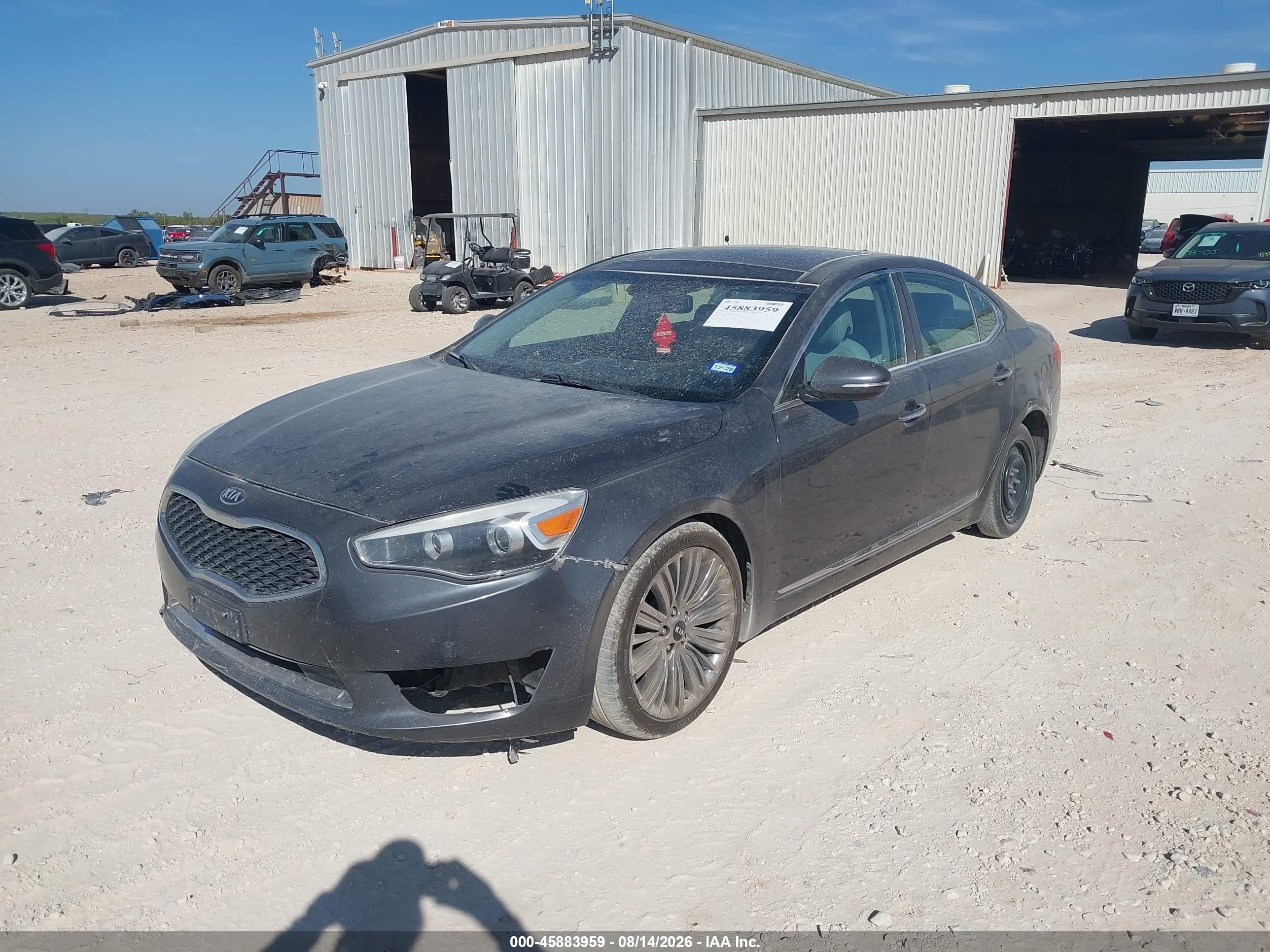 2014 Kia Cadenza Limited Gray vin: KNALN4D76E5145869