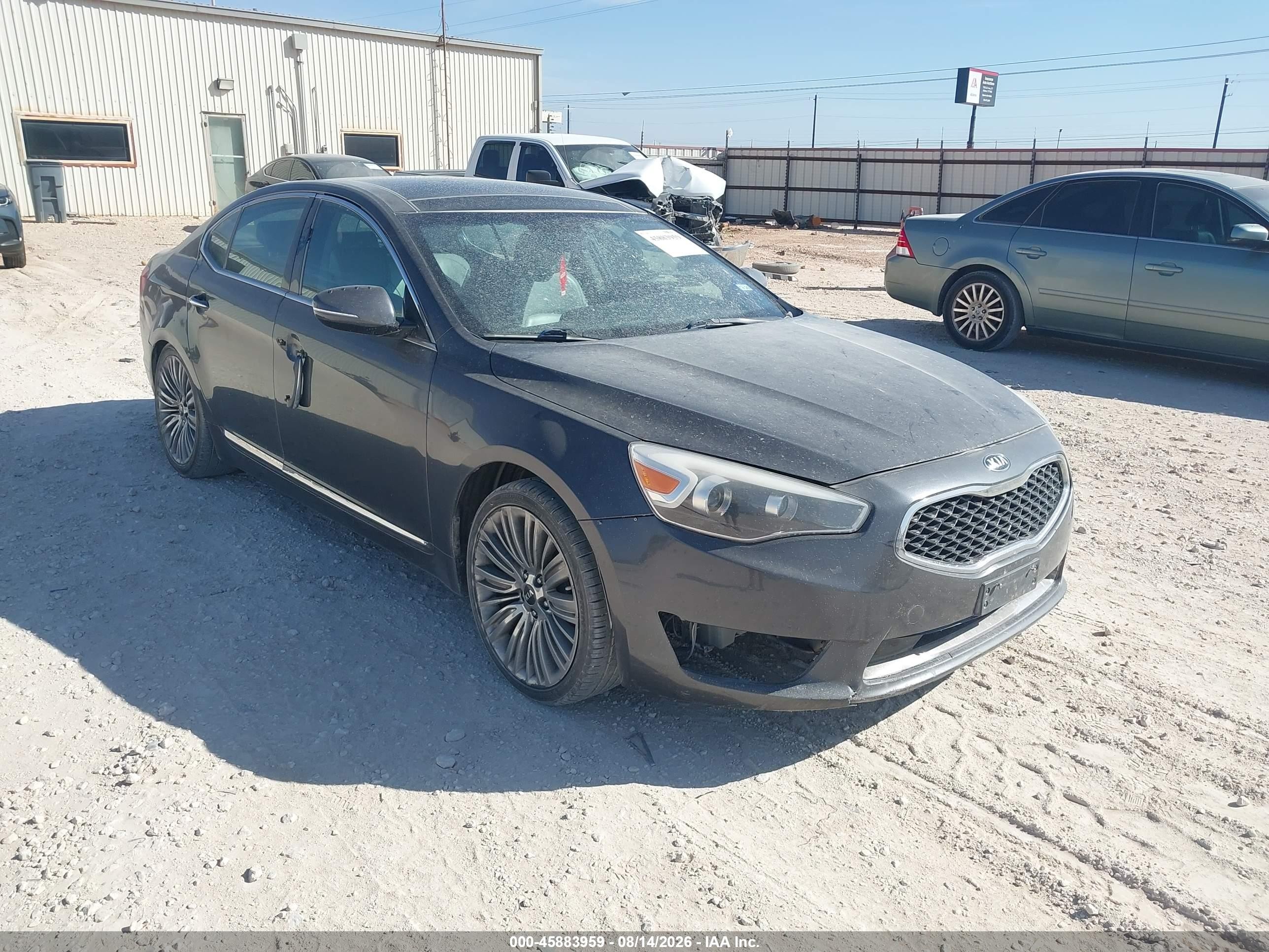 2014 Kia Cadenza Limited Gray vin: KNALN4D76E5145869