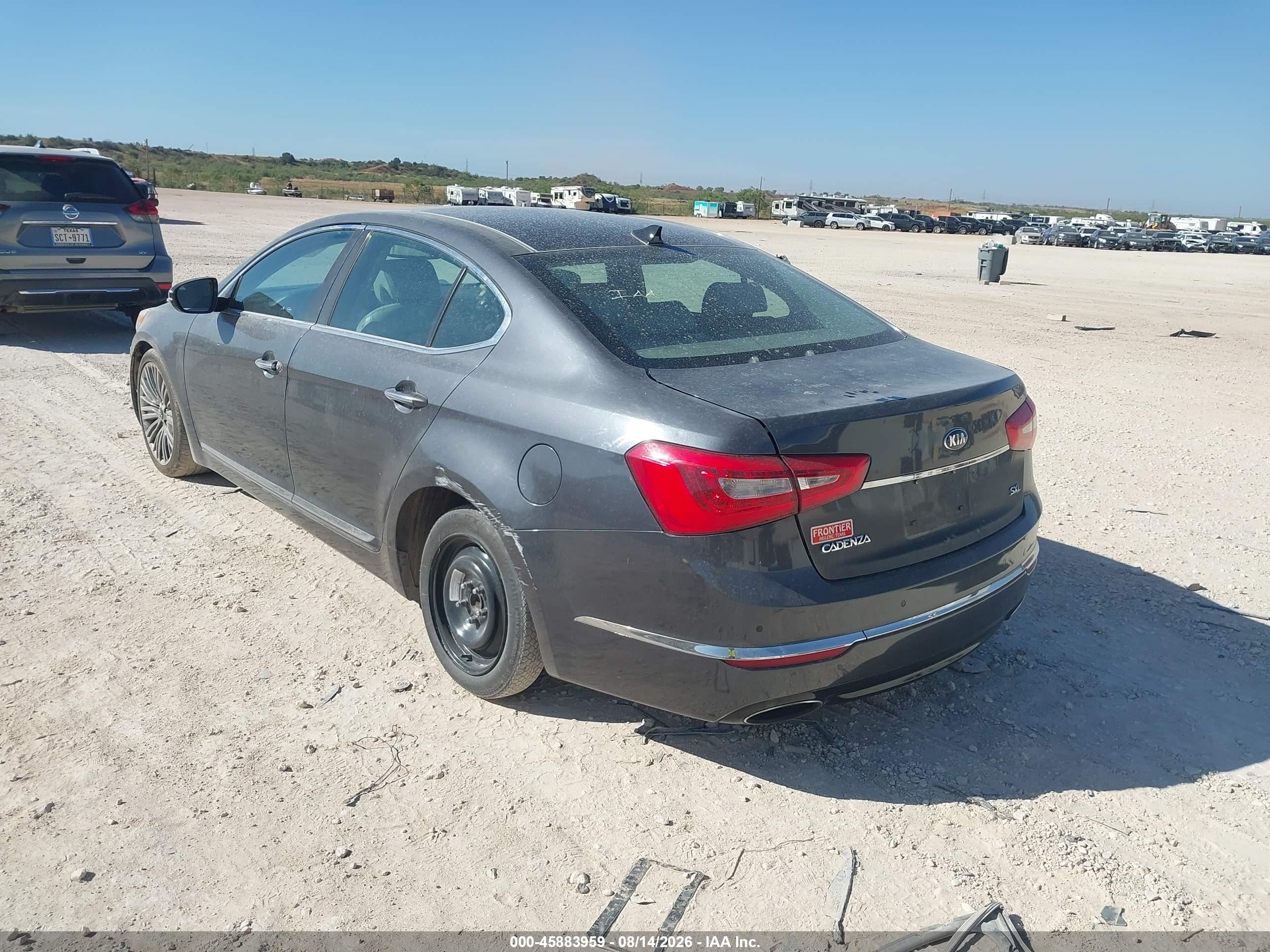 2014 Kia Cadenza Limited Gray vin: KNALN4D76E5145869