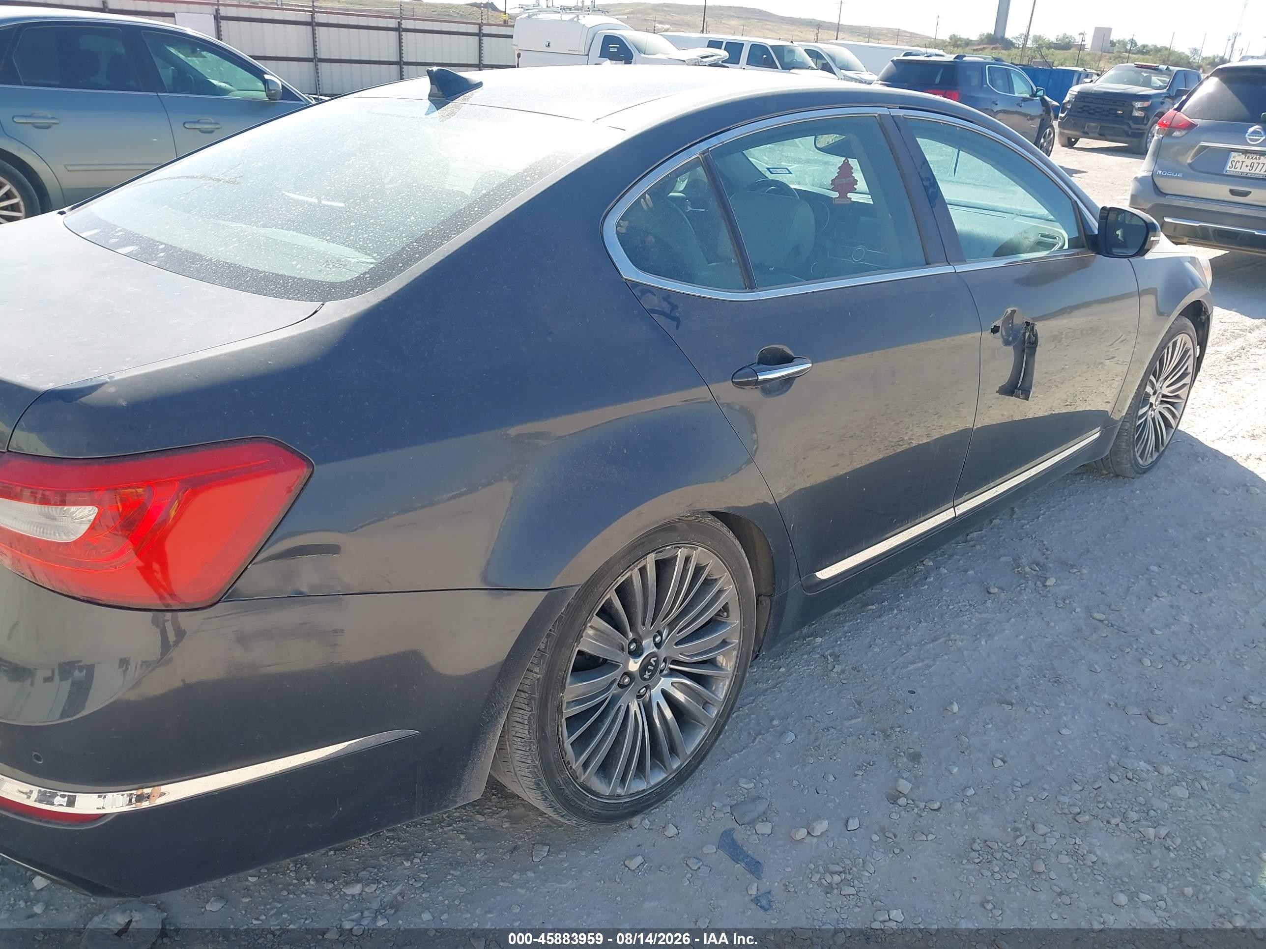 2014 Kia Cadenza Limited Gray vin: KNALN4D76E5145869