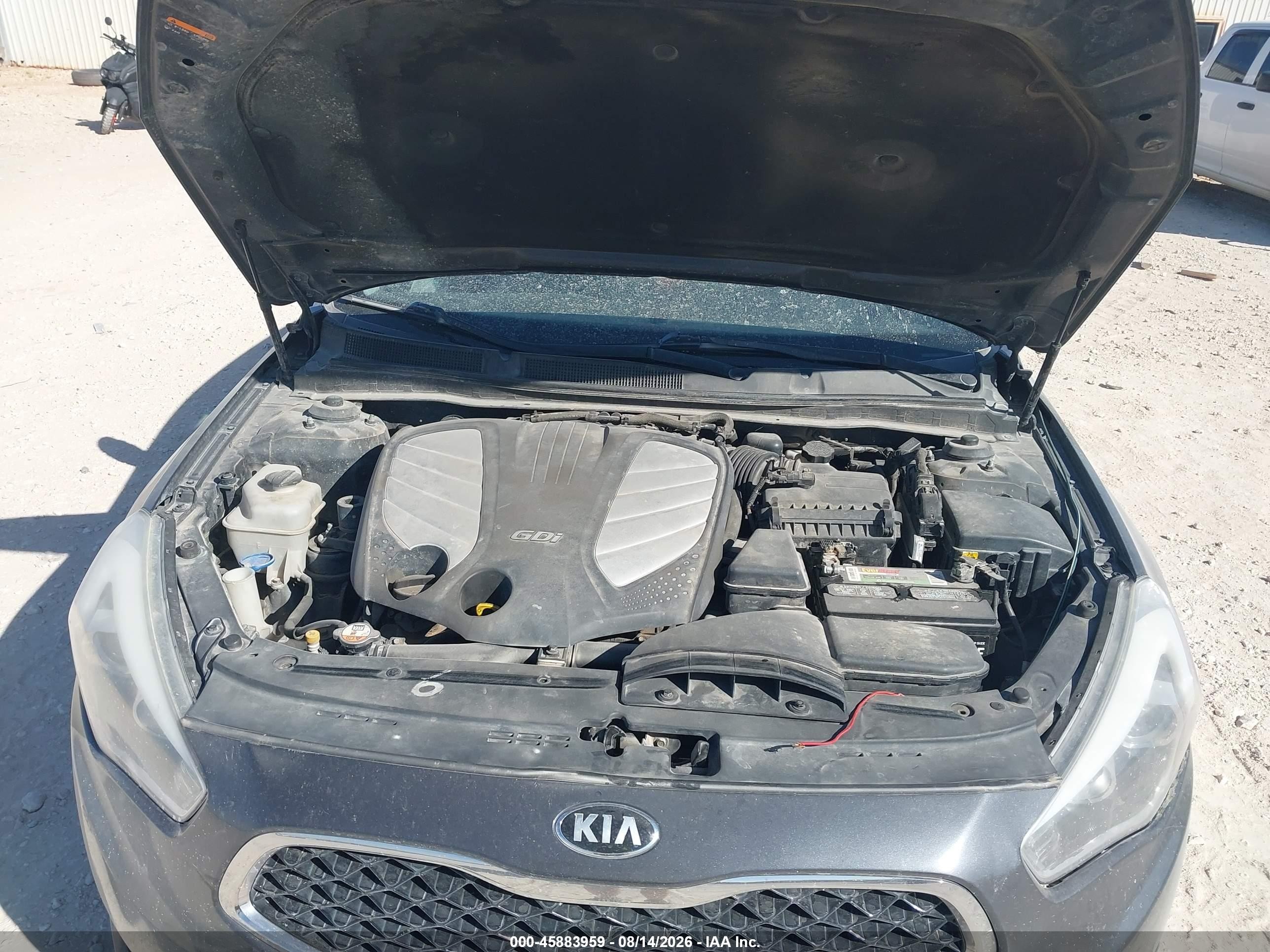 2014 Kia Cadenza Limited Gray vin: KNALN4D76E5145869