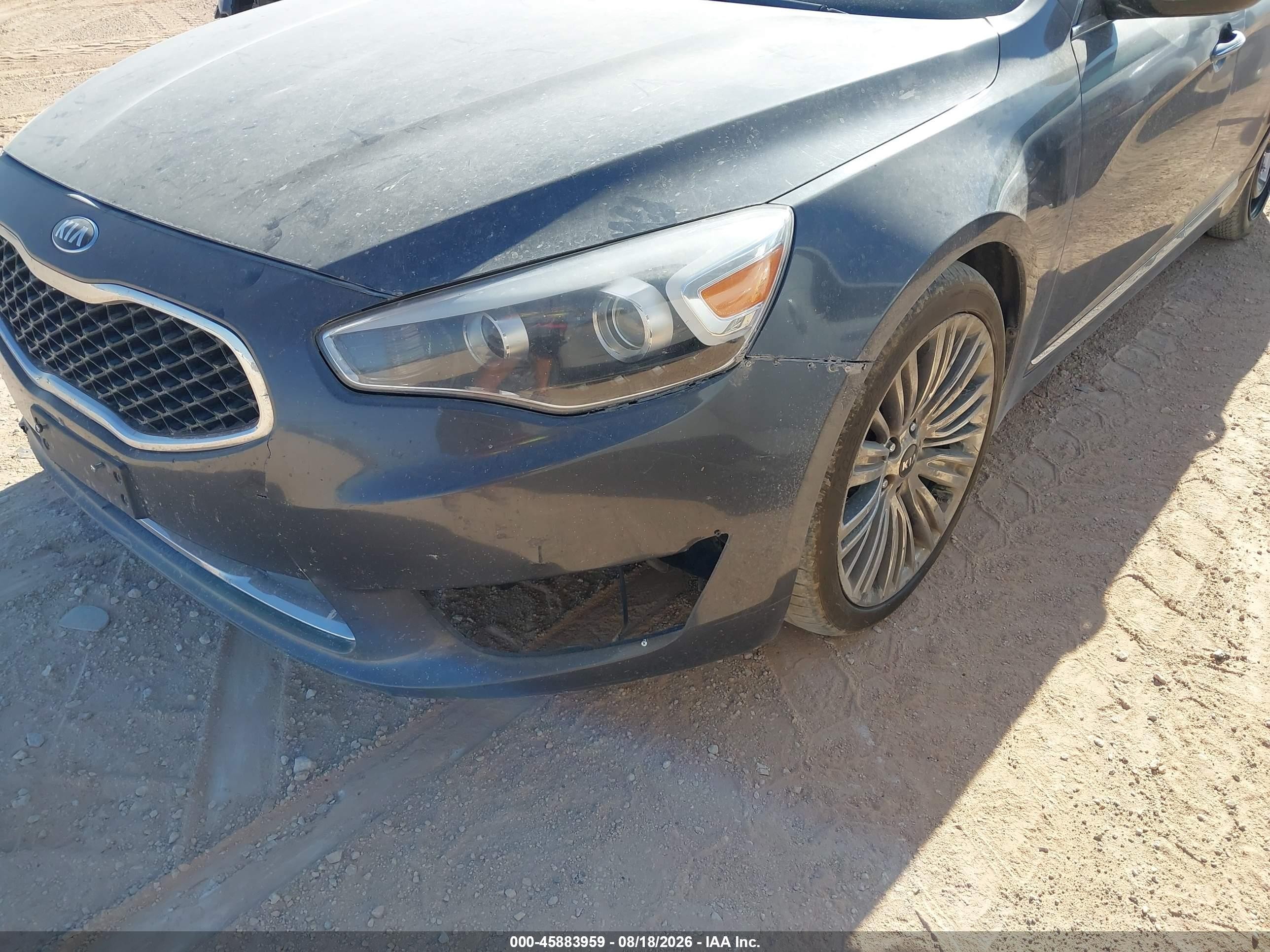 2014 Kia Cadenza Limited Gray vin: KNALN4D76E5145869