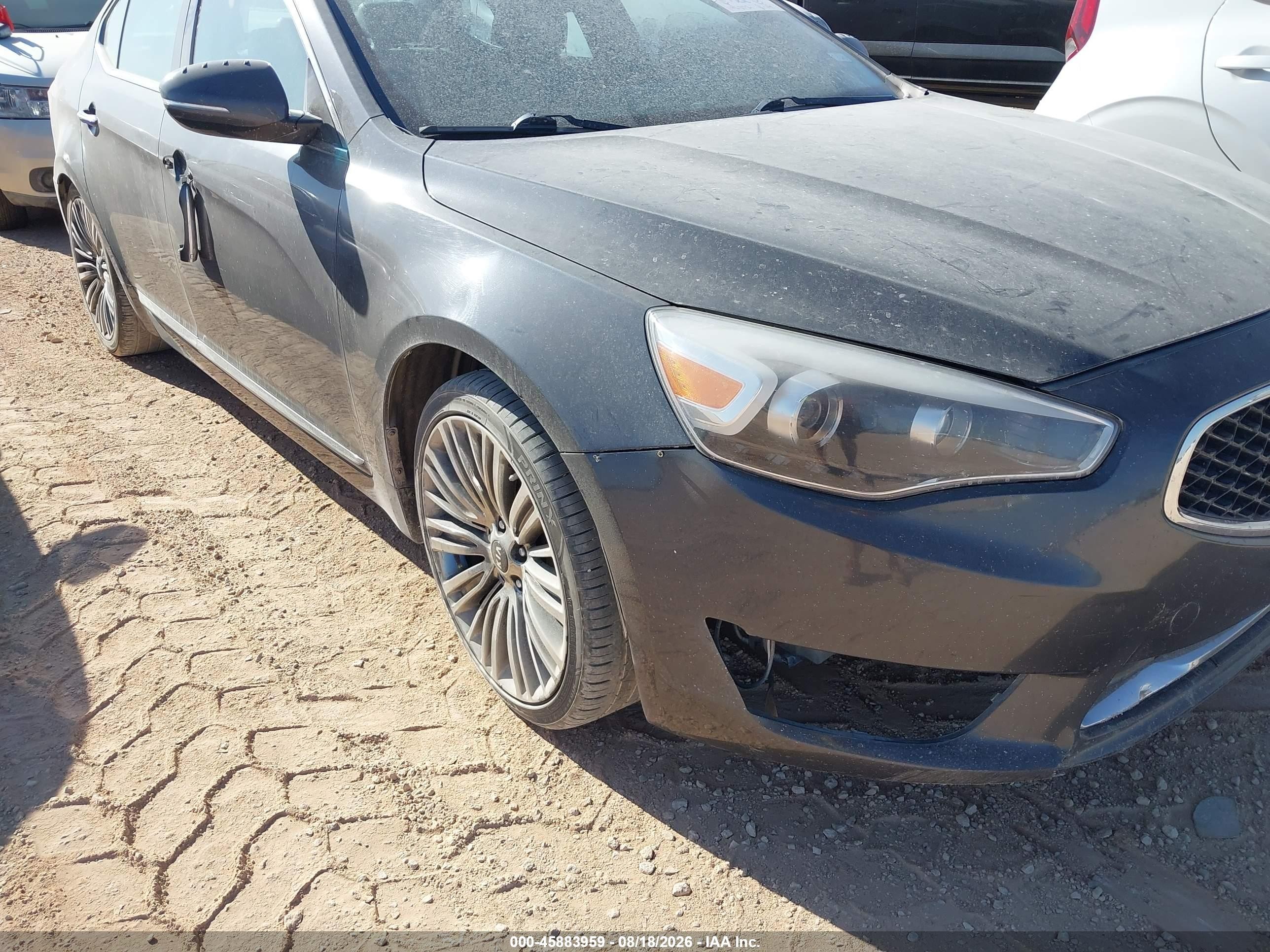 2014 Kia Cadenza Limited Gray vin: KNALN4D76E5145869