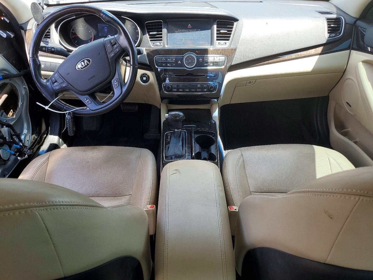 2014 Kia Cadenza Premium Black vin: KNALN4D76E5149047