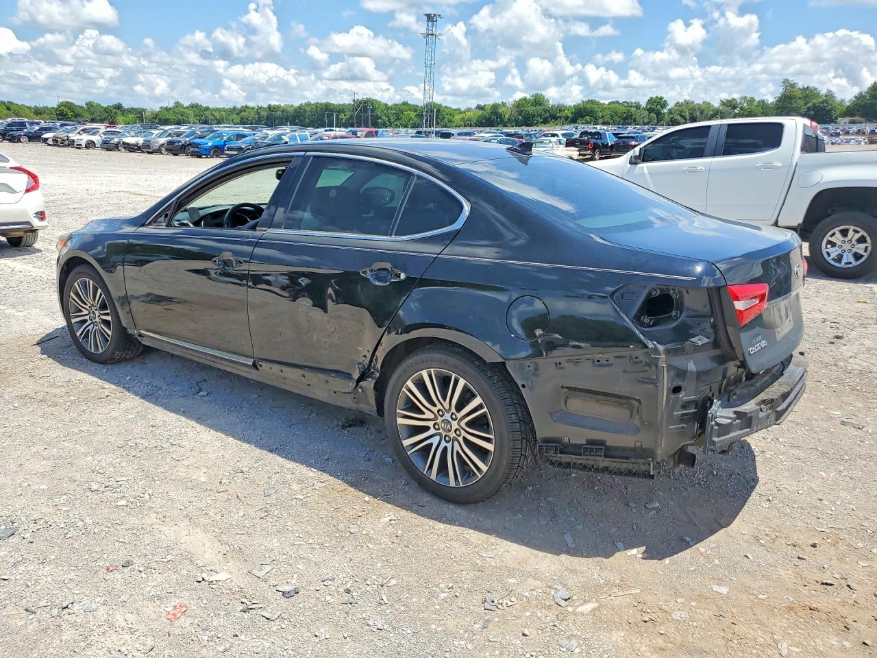 2014 Kia Cadenza Premium Black vin: KNALN4D76E5149047