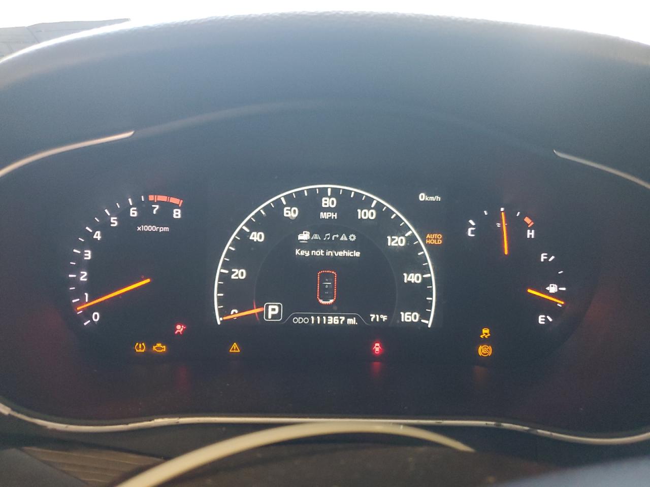 2014 Kia Cadenza Limited White vin: KNALN4D76E5149176 Damage: Warning Light - Engine, On, Unacceptable