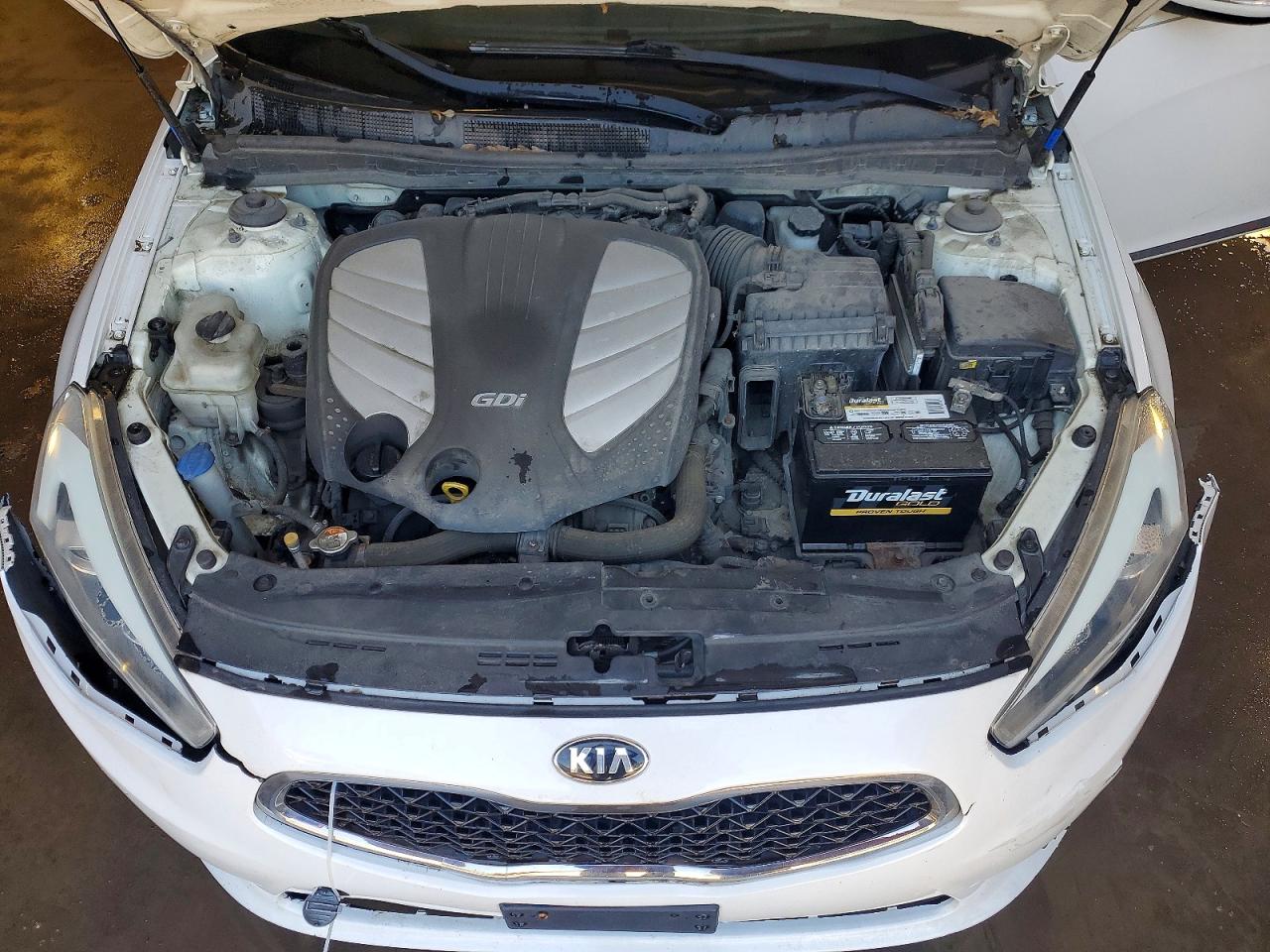 2014 Kia Cadenza Limited White vin: KNALN4D76E5149176