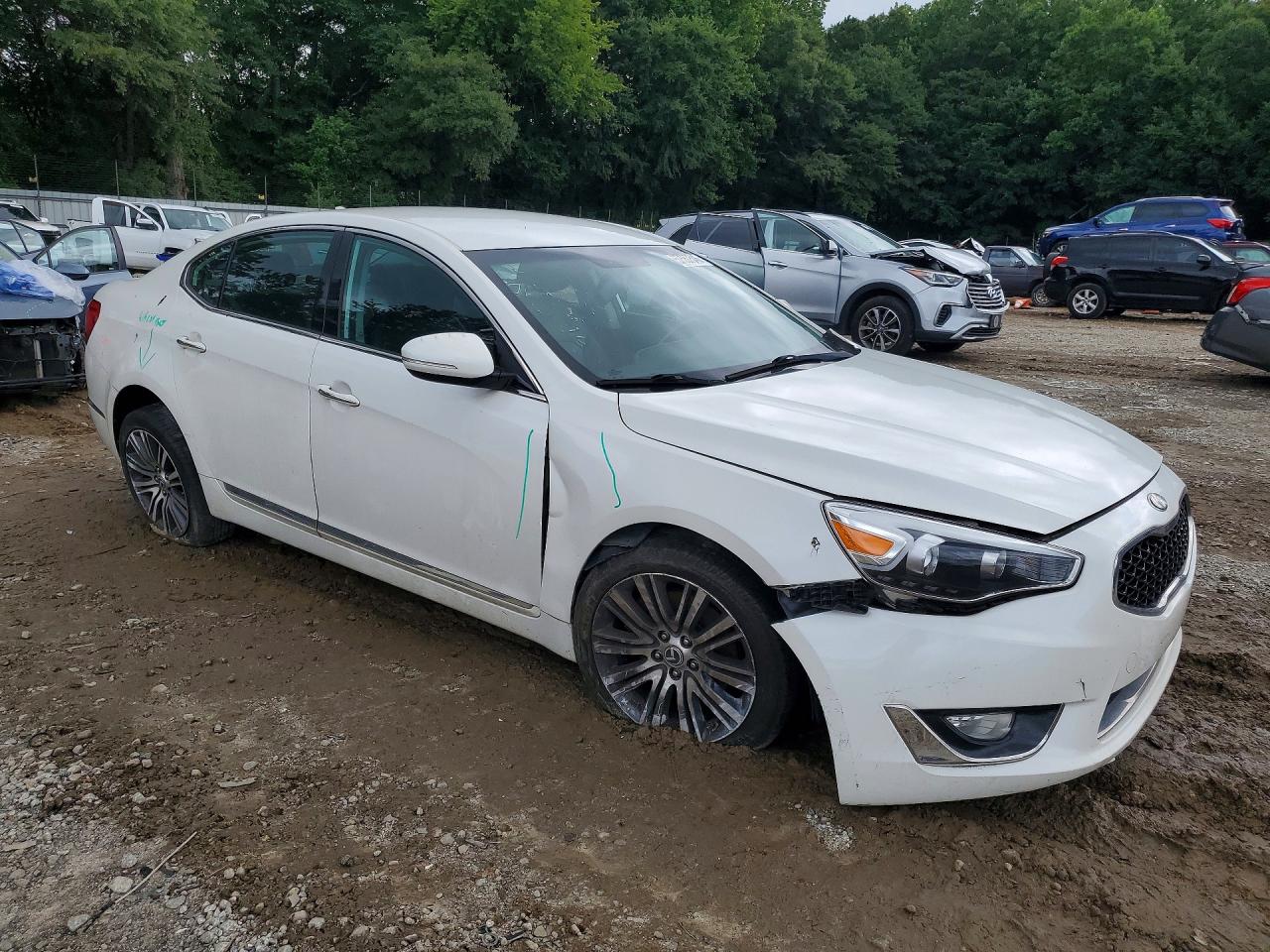 2015 Kia Cadenza Premium White vin: KNALN4D76F5168358