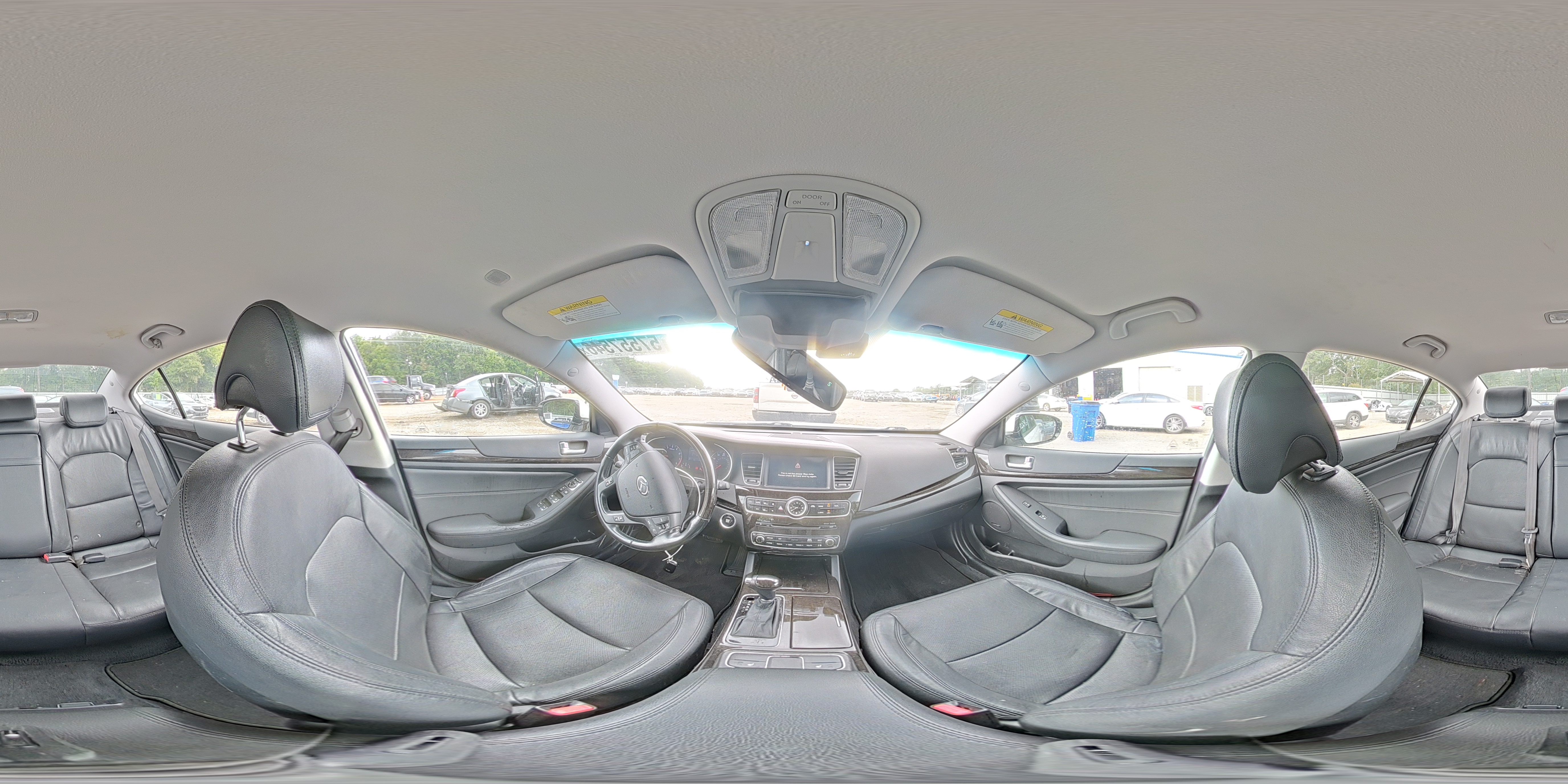 2015 Kia Cadenza Premium White vin: KNALN4D76F5168358