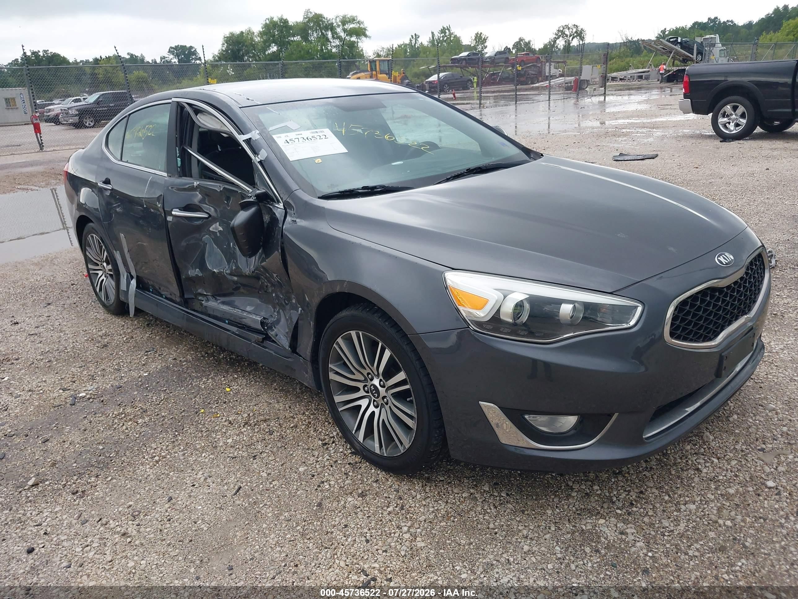2015 Kia Cadenza Premium Black vin: KNALN4D76F5169395