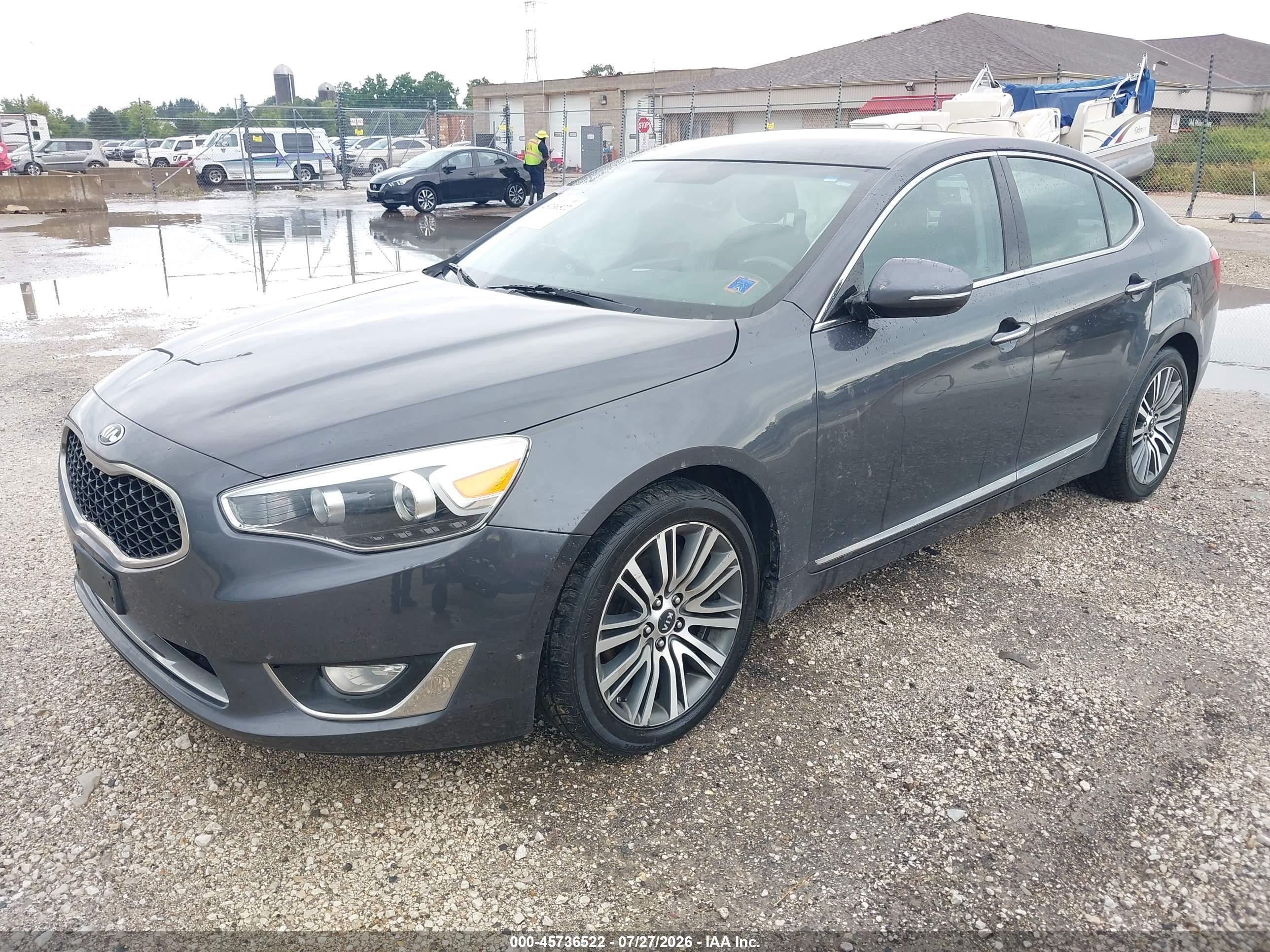 2015 Kia Cadenza Premium Black vin: KNALN4D76F5169395