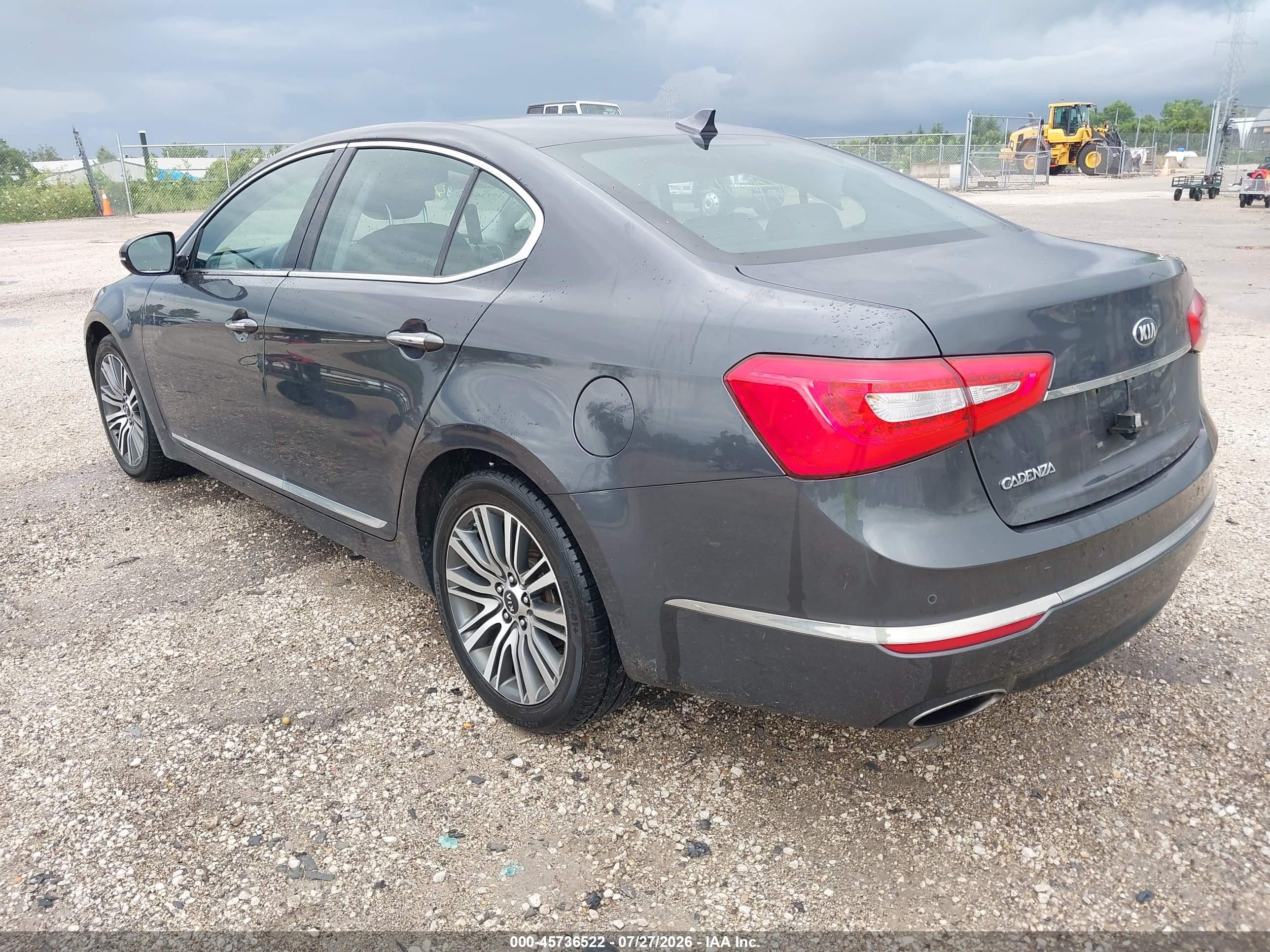 2015 Kia Cadenza Premium Black vin: KNALN4D76F5169395
