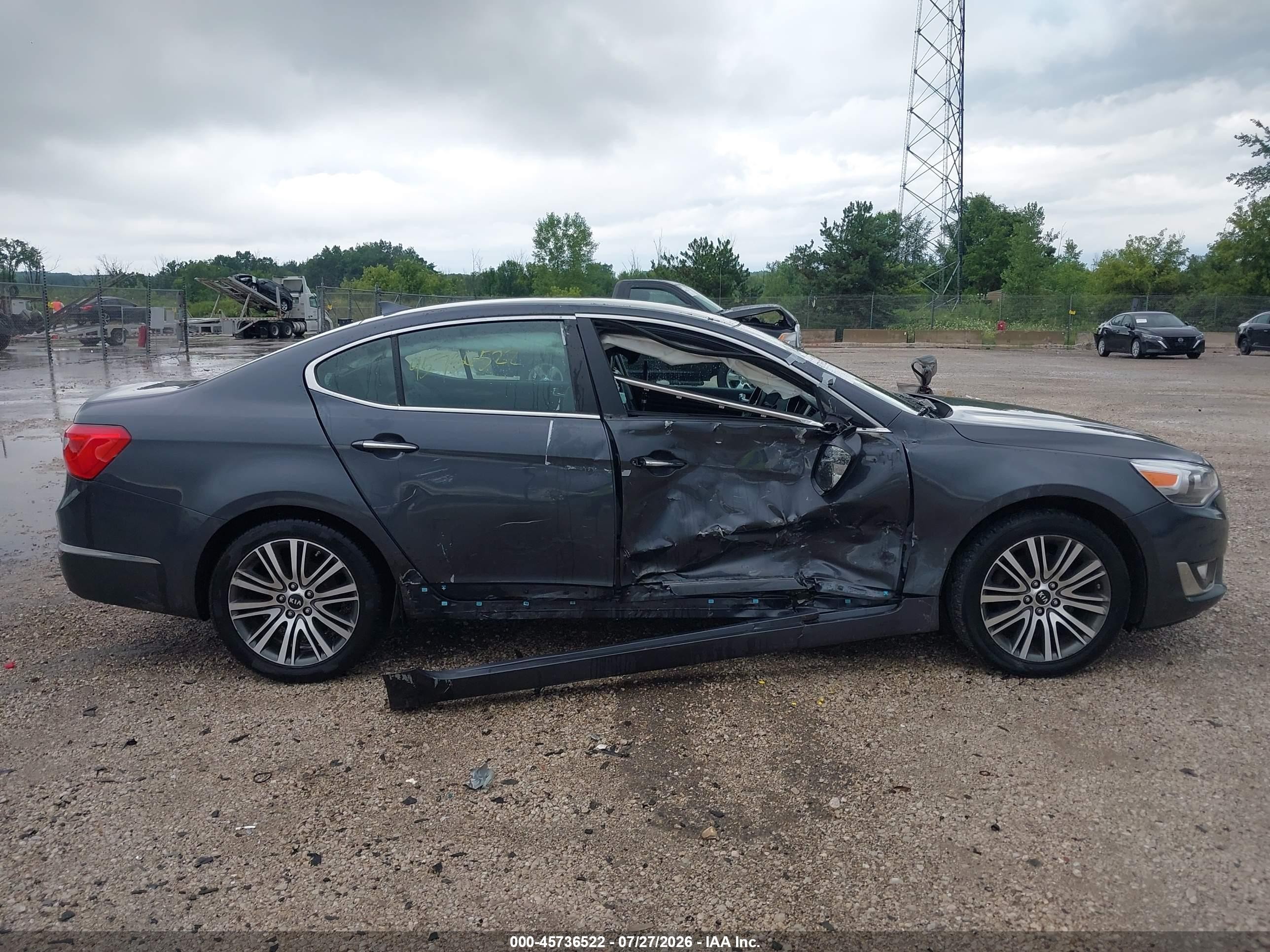 2015 Kia Cadenza Premium Black vin: KNALN4D76F5169395