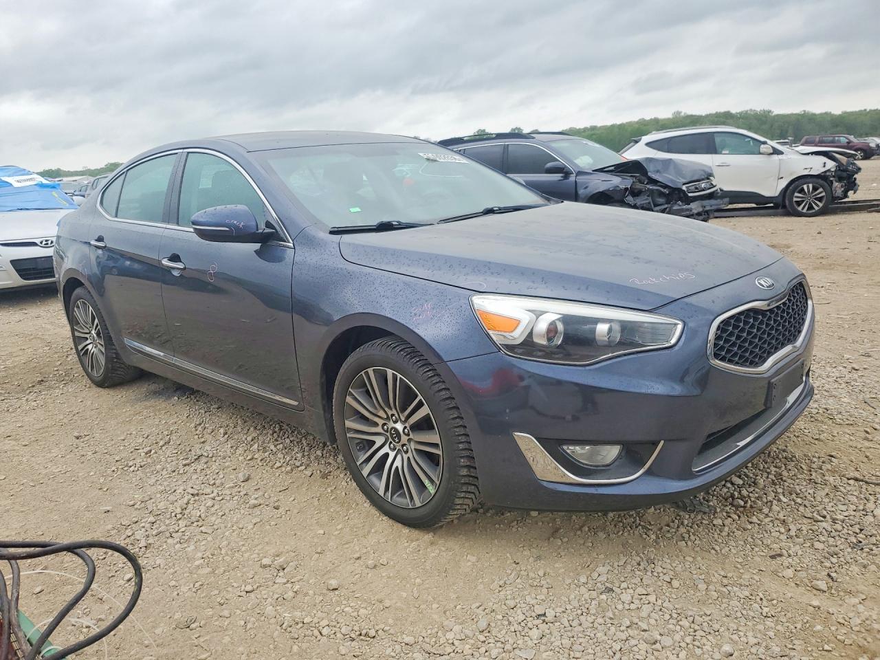 2015 Kia Cadenza Premium Blue vin: KNALN4D76F5171907