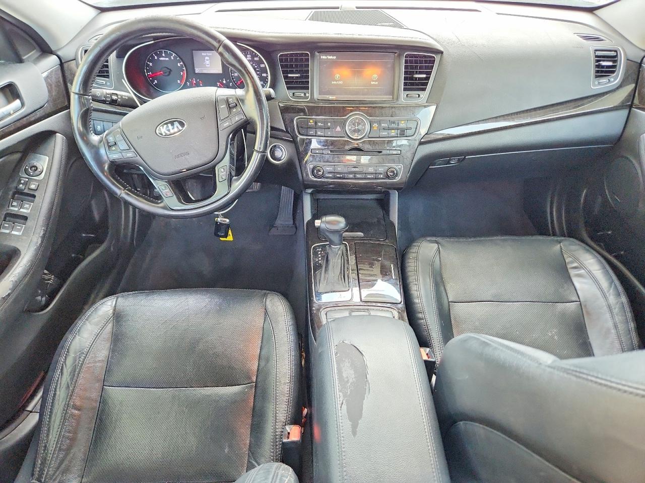 2016 Kia Cadenza Luxury Черный vin: KNALN4D76G5221383