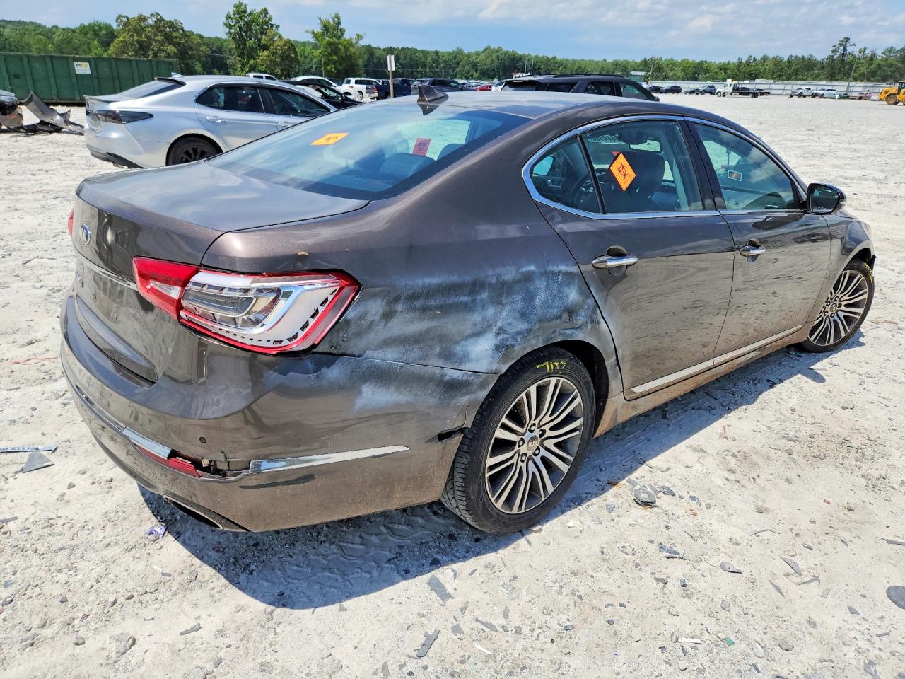 2014 Kia Cadenza Premium Коричневый vin: KNALN4D77E5120463