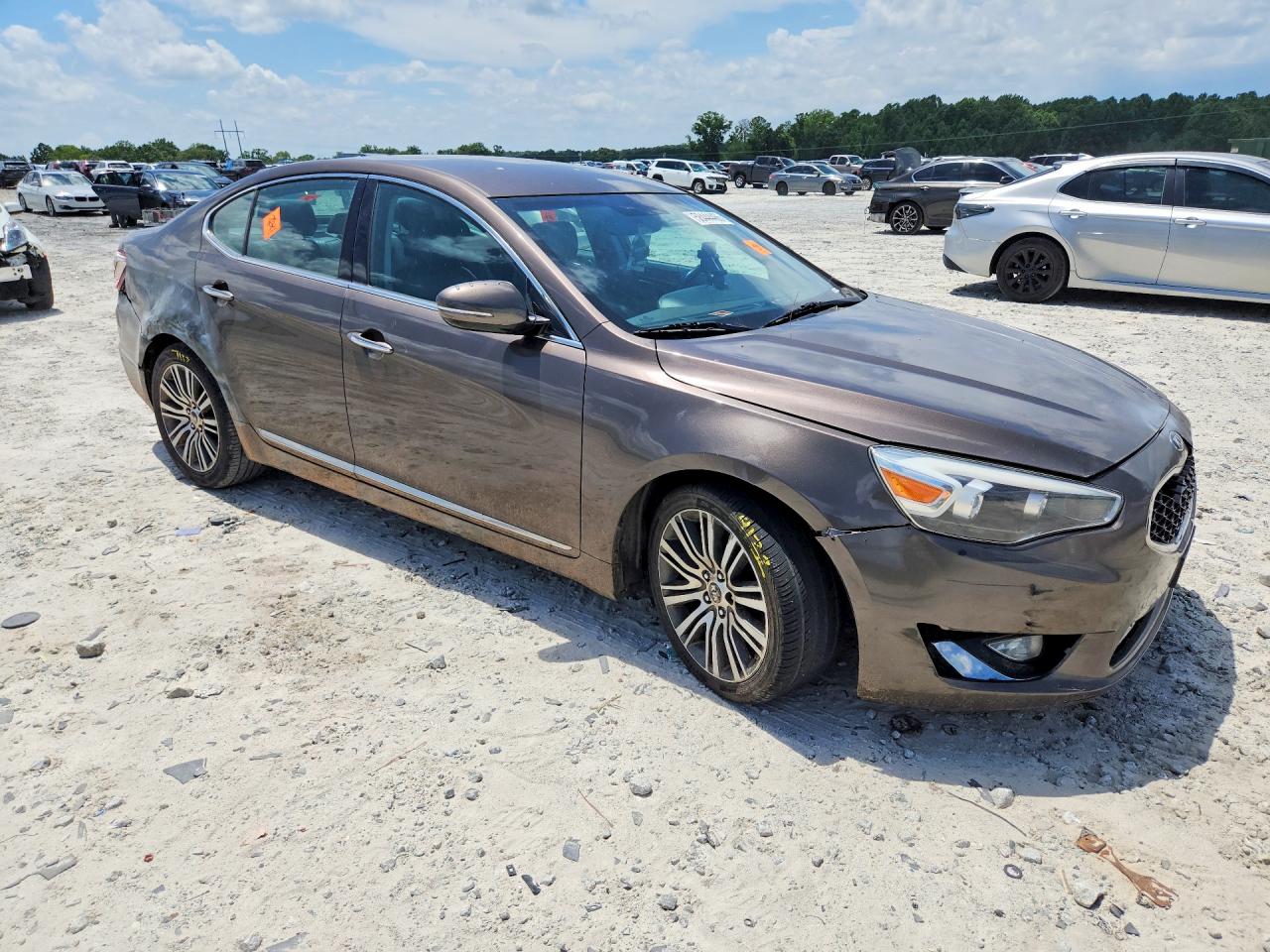 2014 Kia Cadenza Premium Коричневый vin: KNALN4D77E5120463