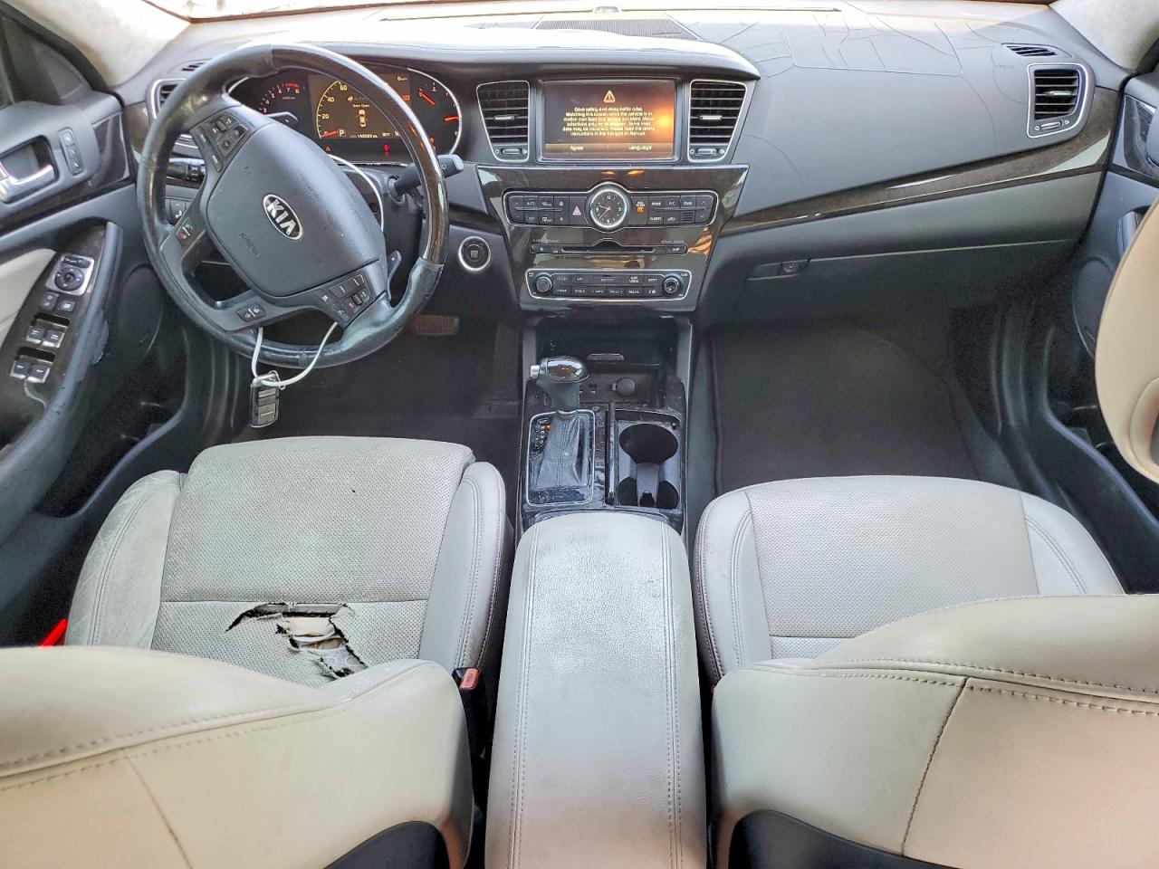 2014 Kia Cadenza Premium Charcoal vin: KNALN4D77E5122486