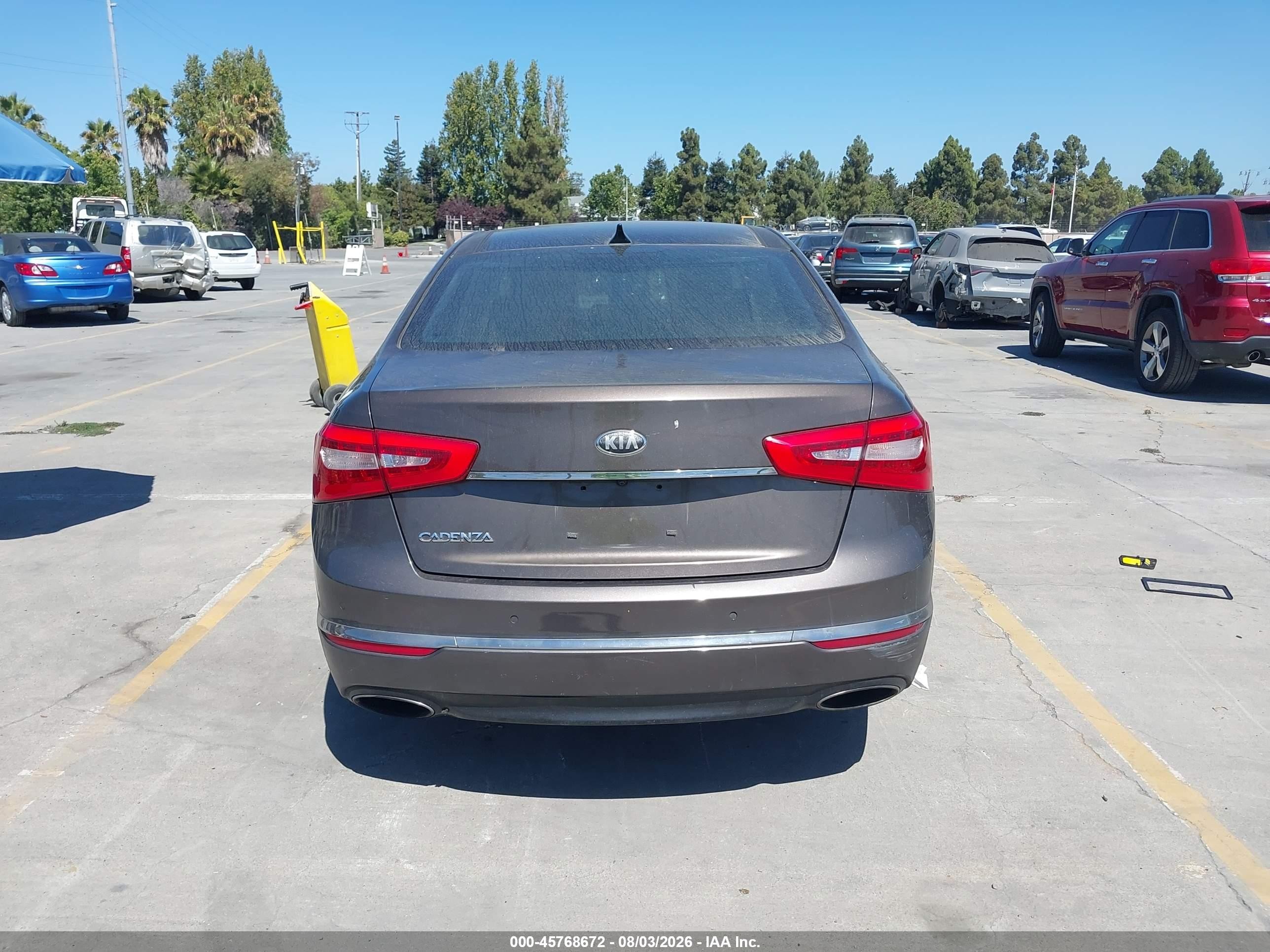 2014 Kia Cadenza Premium Dark Brown vin: KNALN4D77E5124240