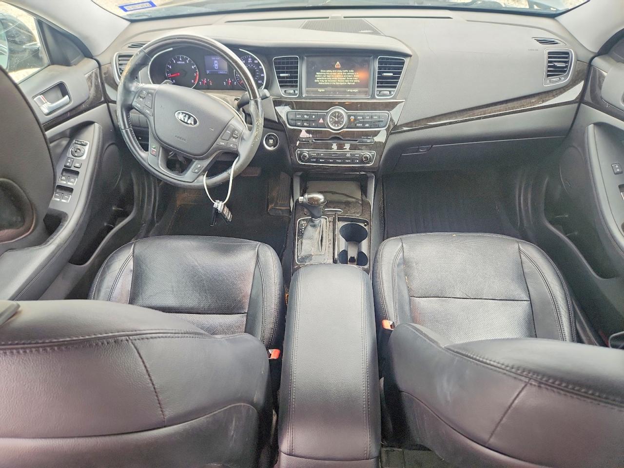 2014 Kia Cadenza Premium Black vin: KNALN4D77E5137845