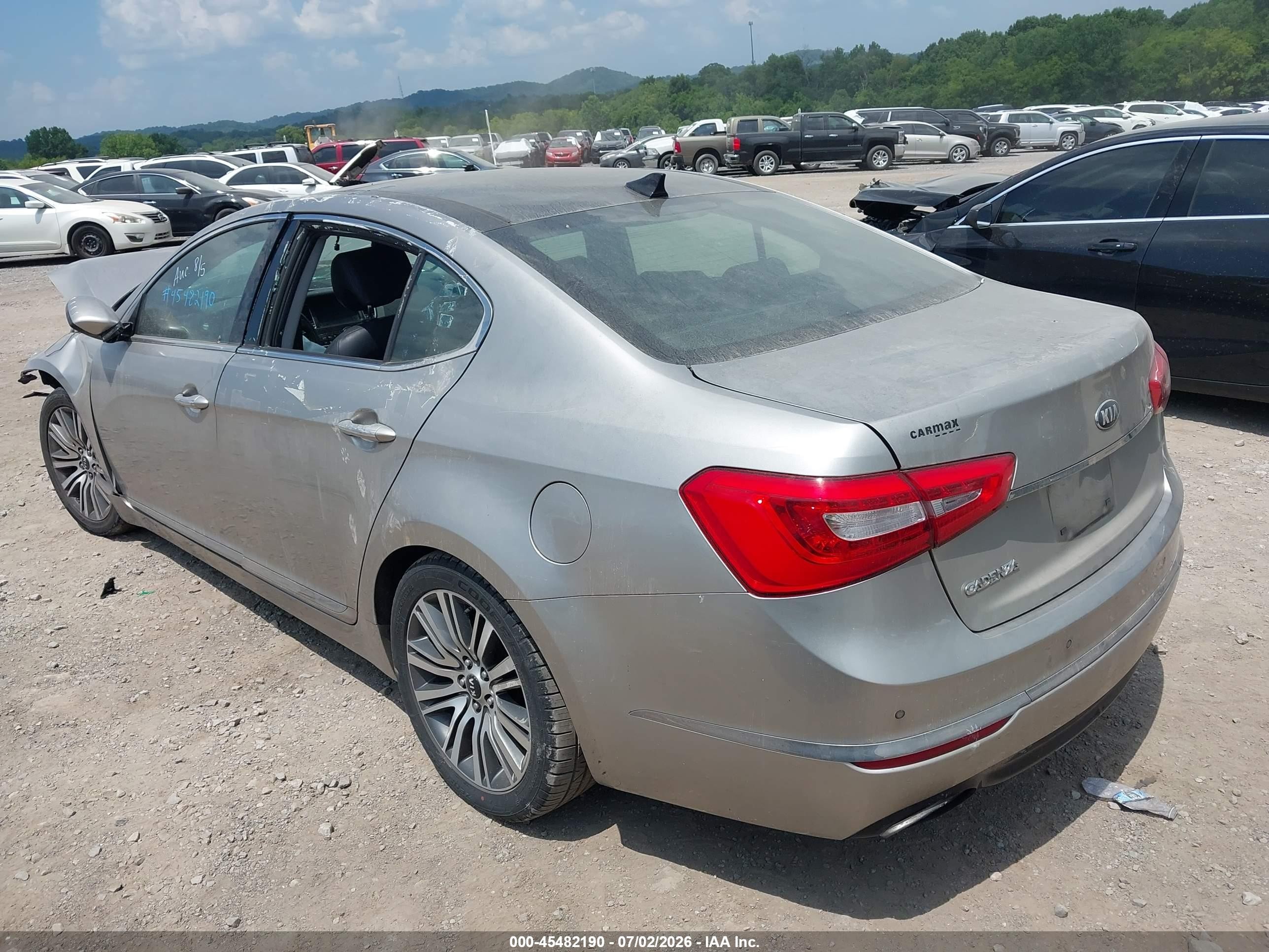 2014 Kia Cadenza Premium Желто-коричневый vin: KNALN4D77E5153818