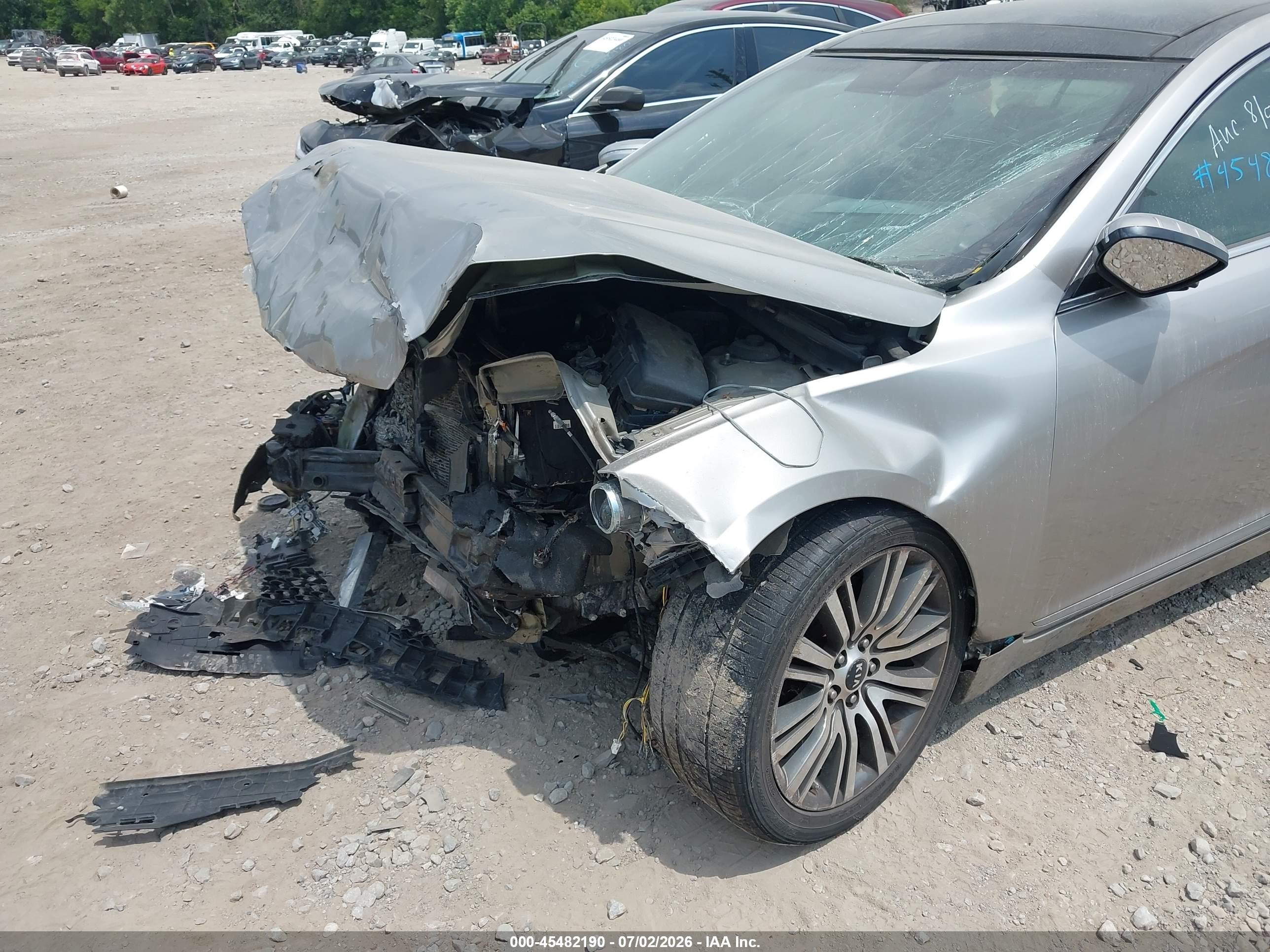 2014 Kia Cadenza Premium Желто-коричневый vin: KNALN4D77E5153818